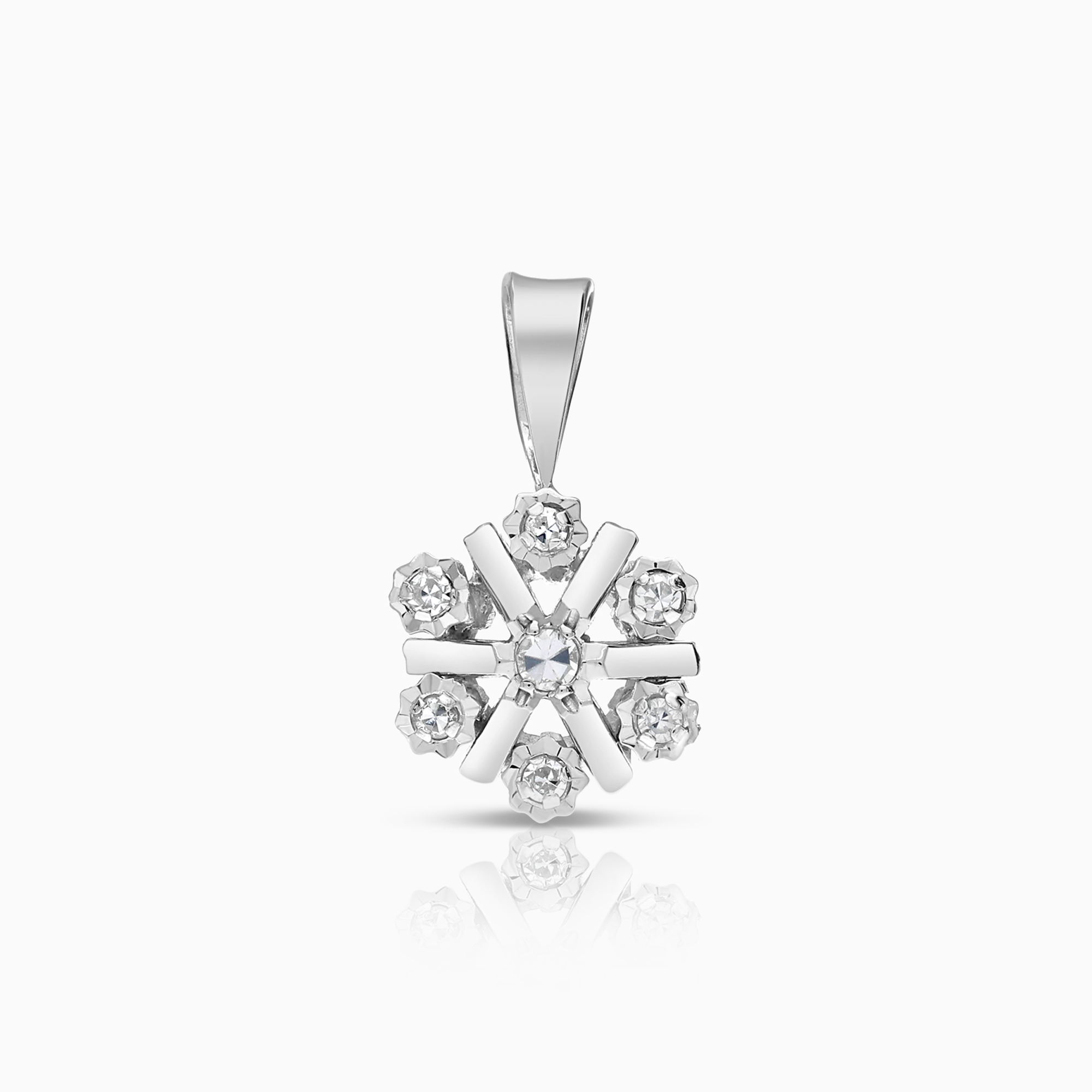 Hängsmycke 0,08ct 18K vitguld