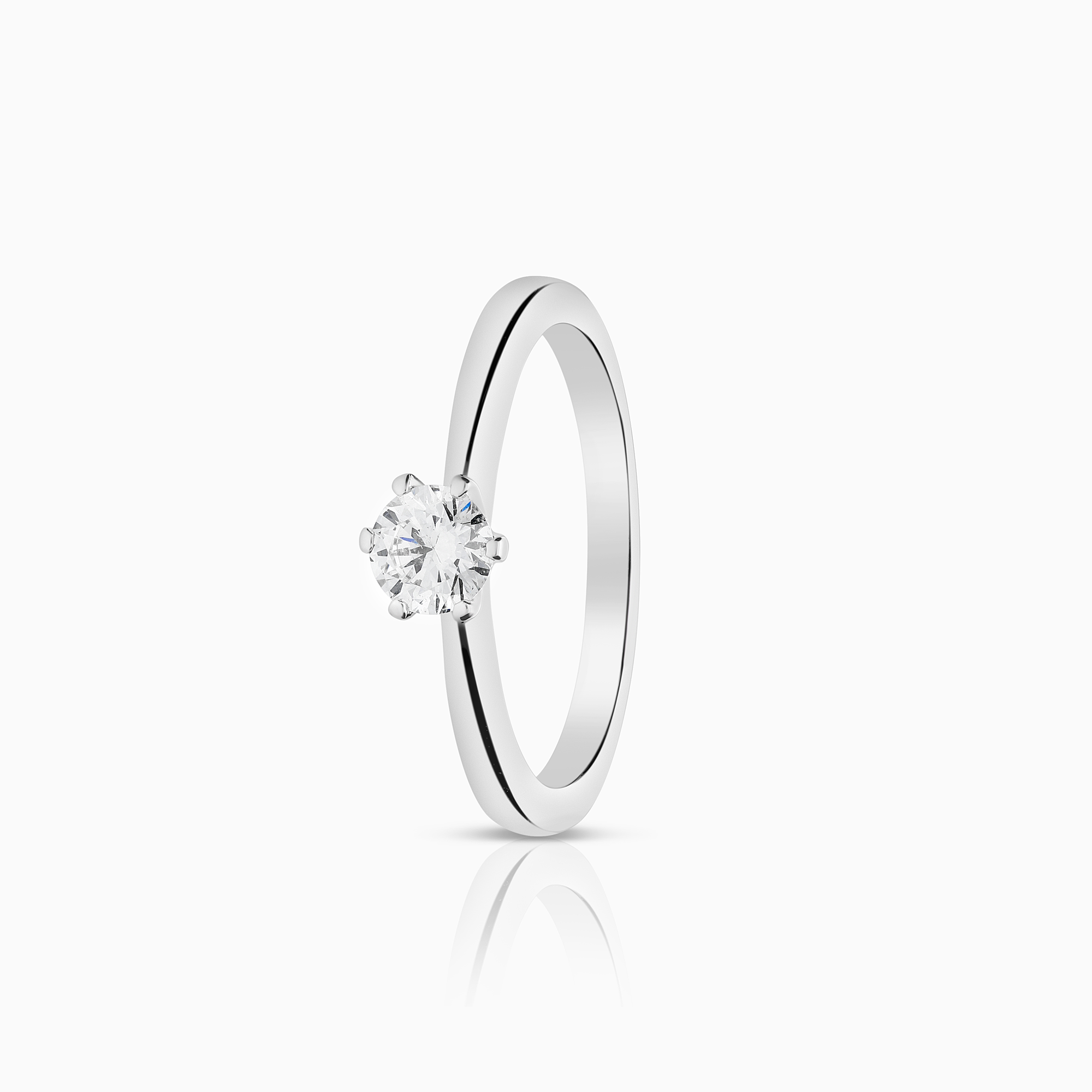 Solitärring 0,40ct 18K vitguld