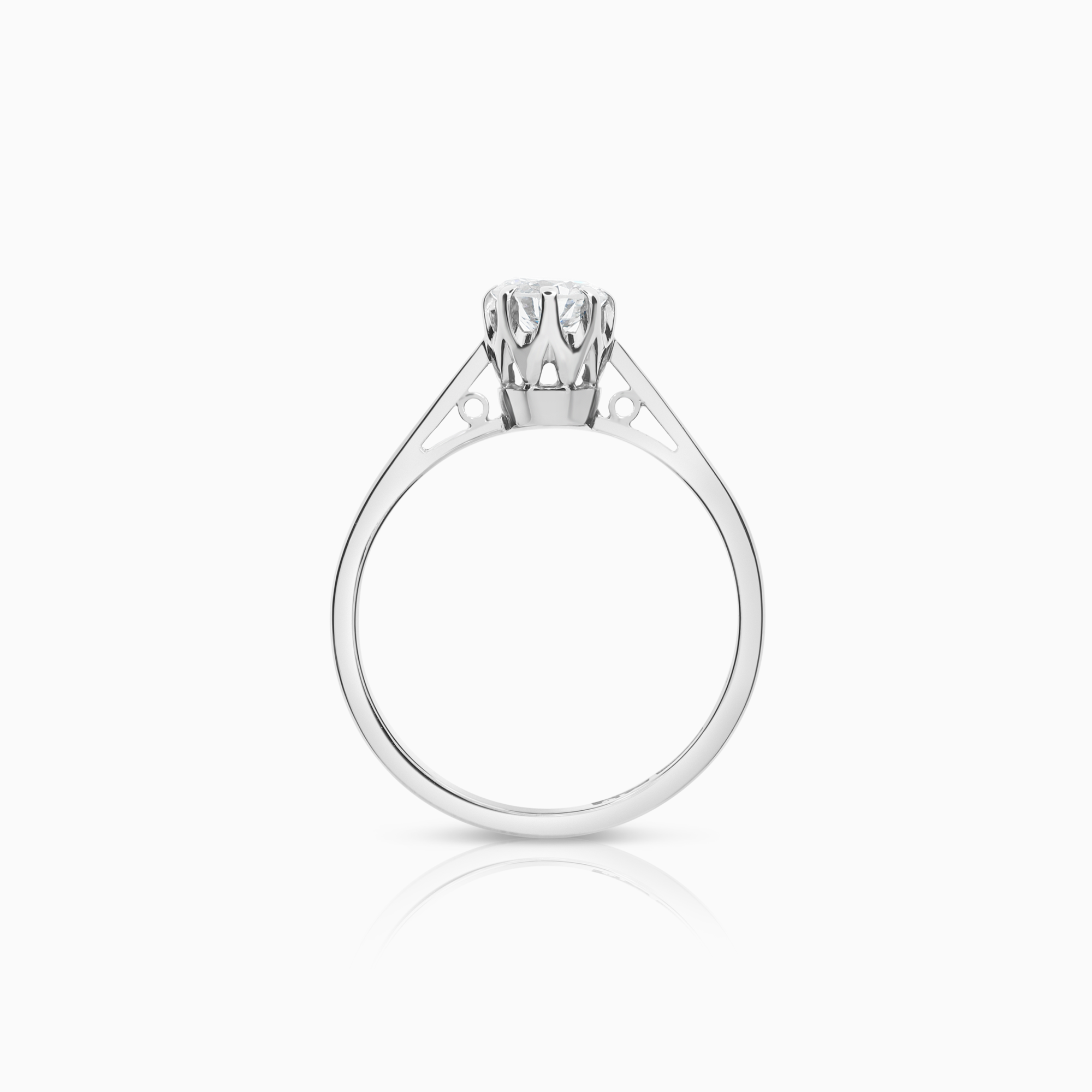 Solitärring 0,43ct 18K vitguld