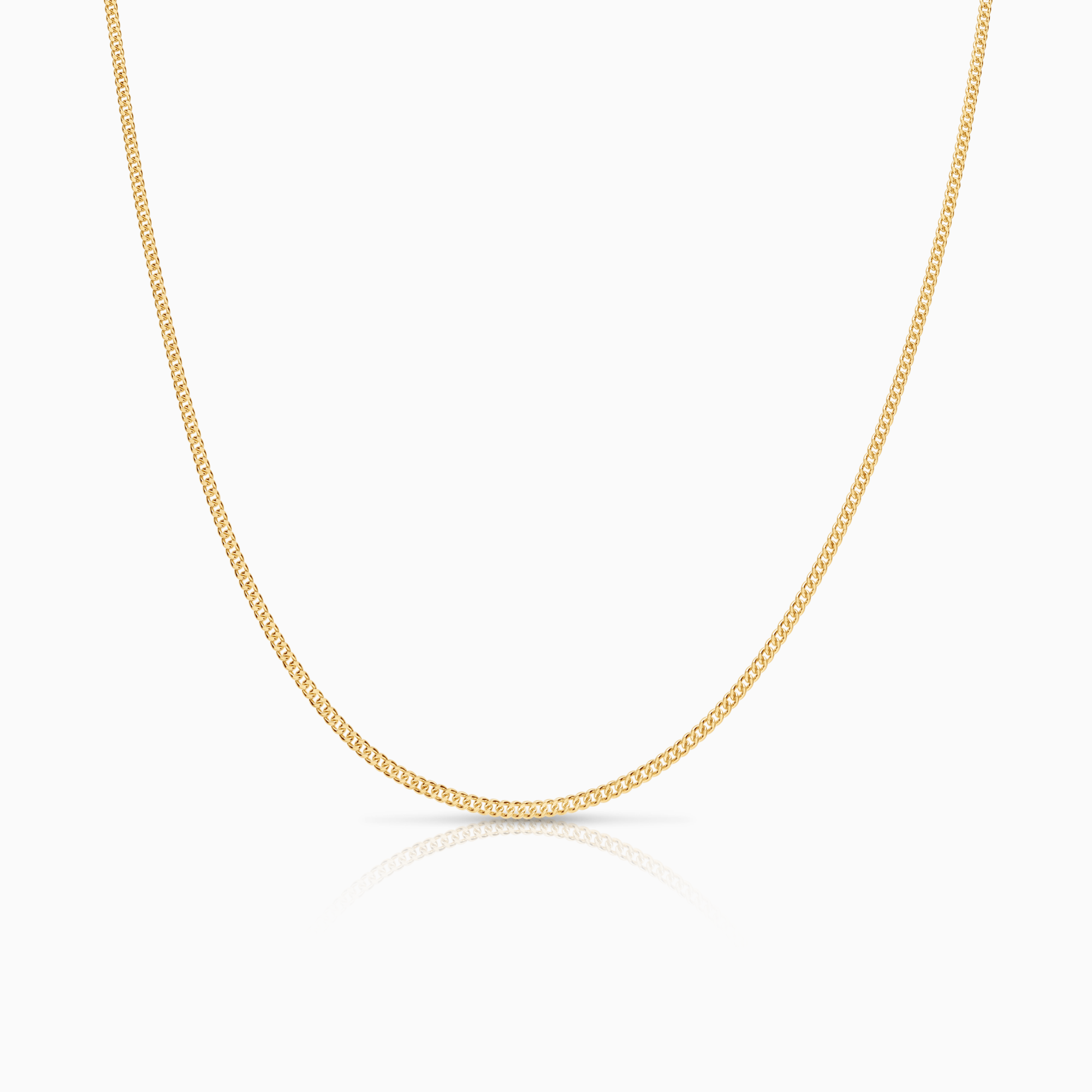 Curb necklace 3.60g 18K gold