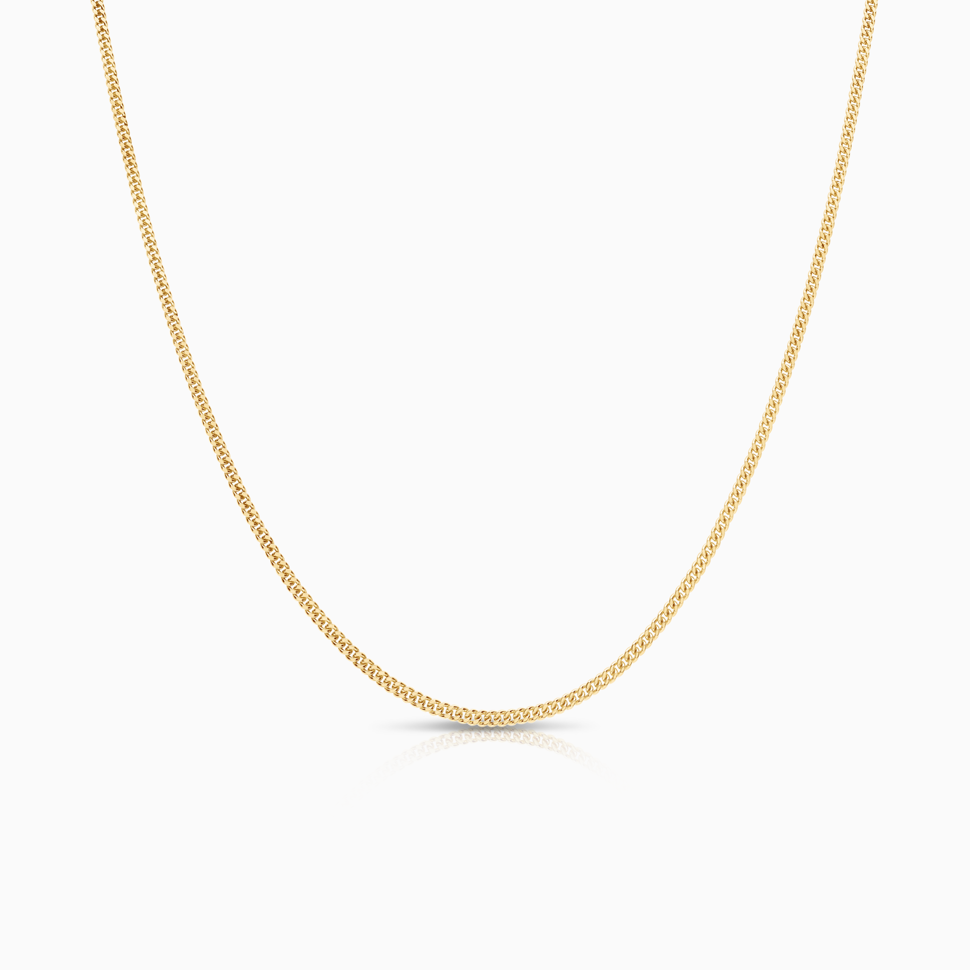 Curb necklace 4.95g 18K gold