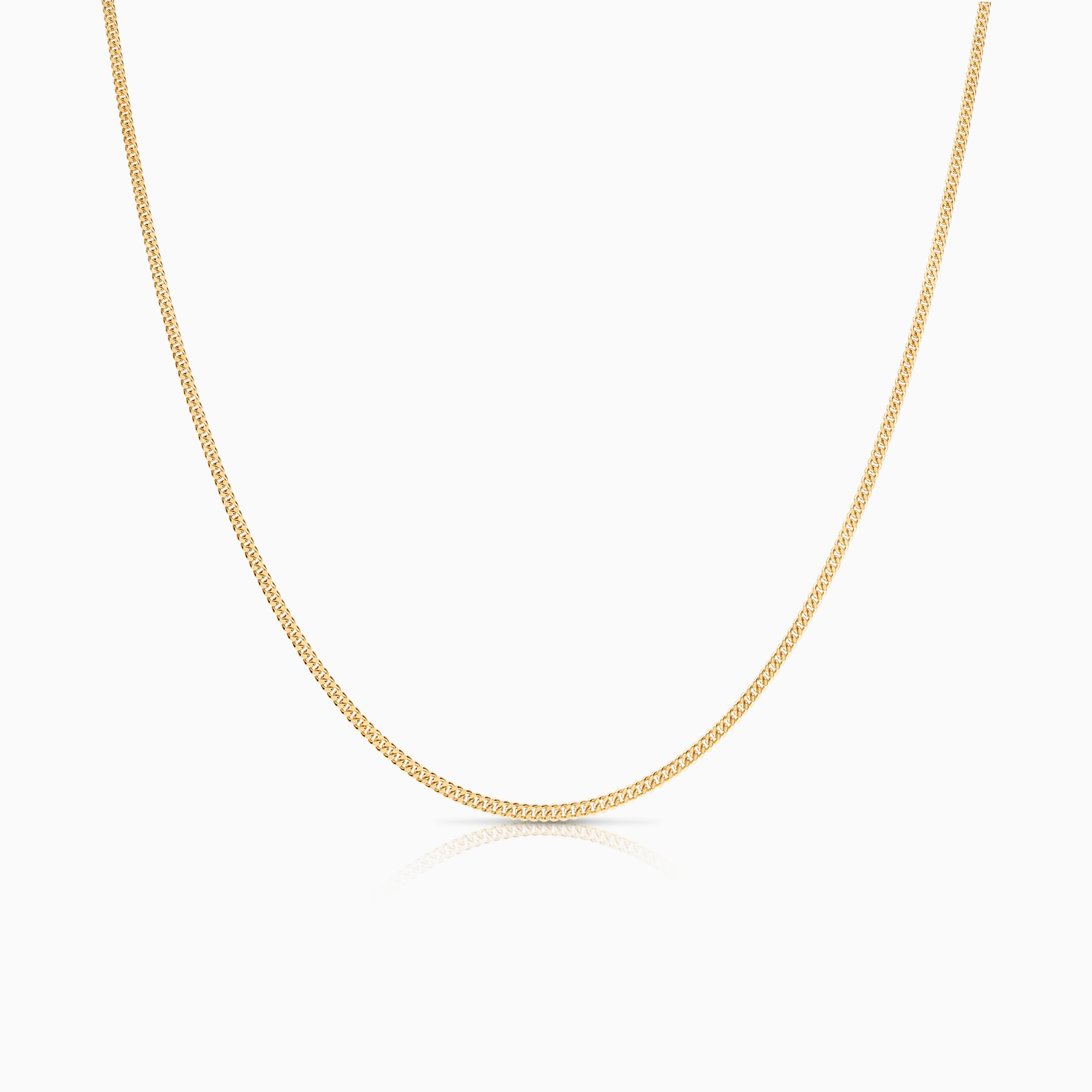 Curb necklace 3.65g 18K gold