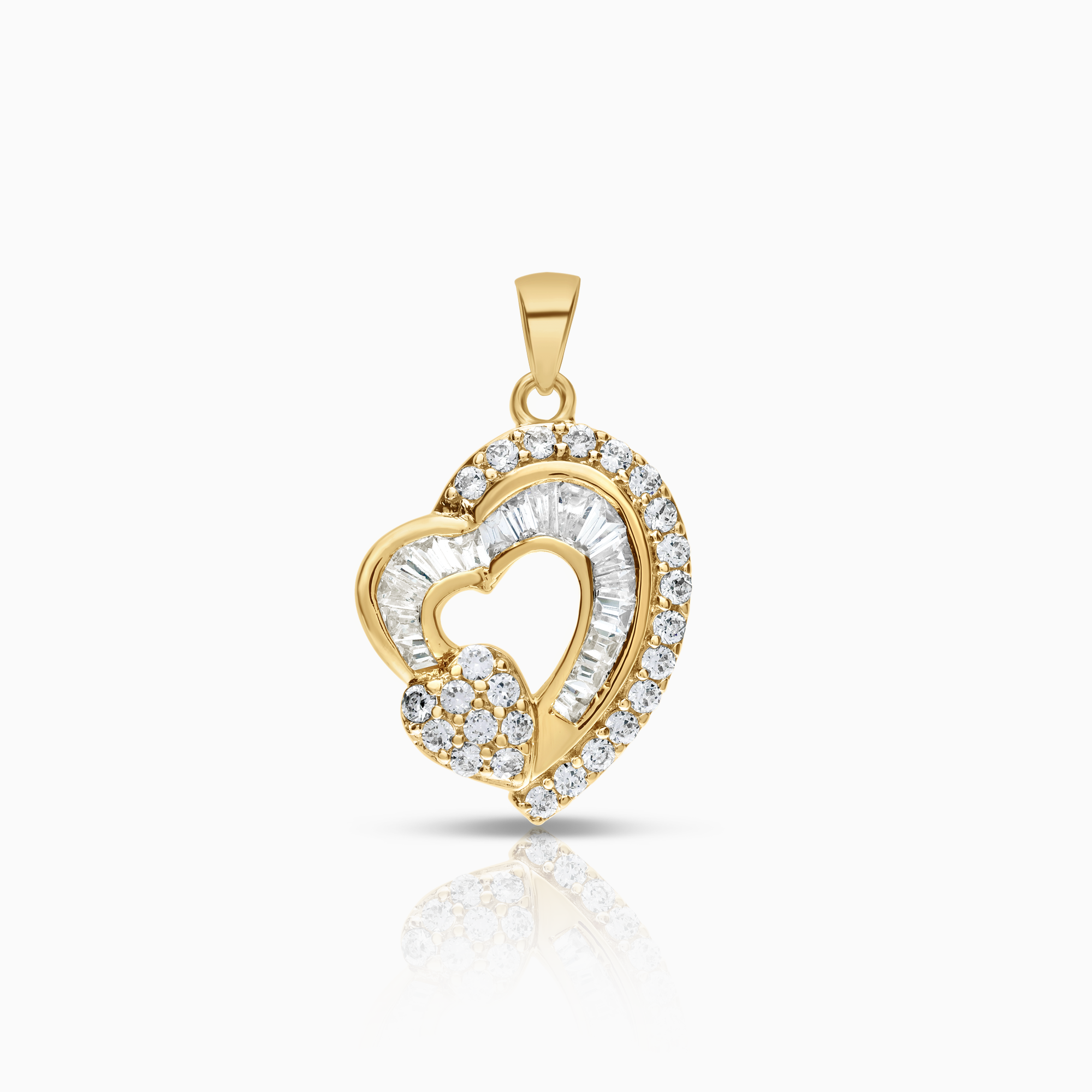 Heart pendant 3.91g 18K gold