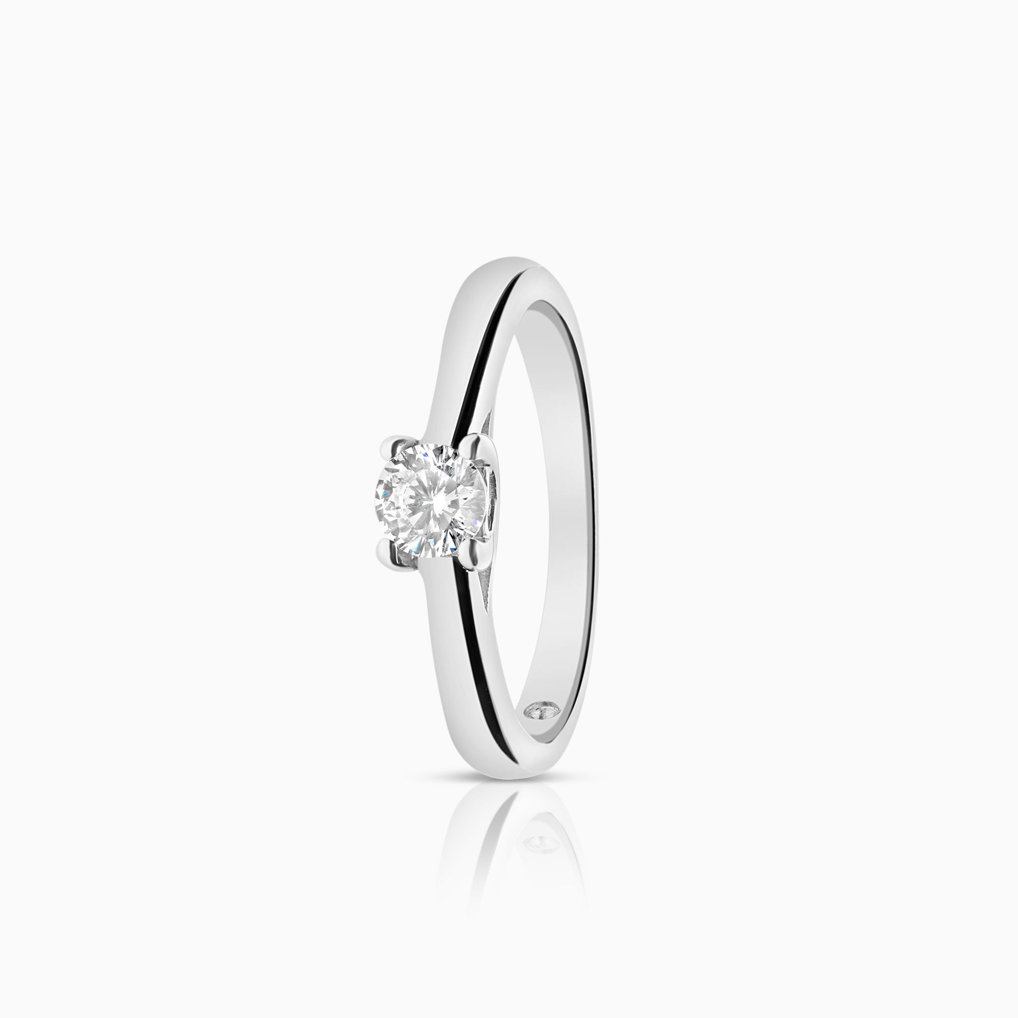 Solitärring 0,25ct 950 Platina
