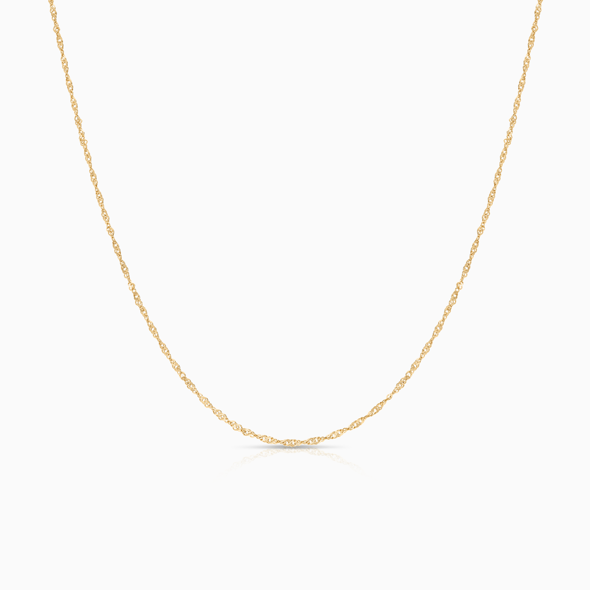 Singapore necklace 1.20g 18K gold