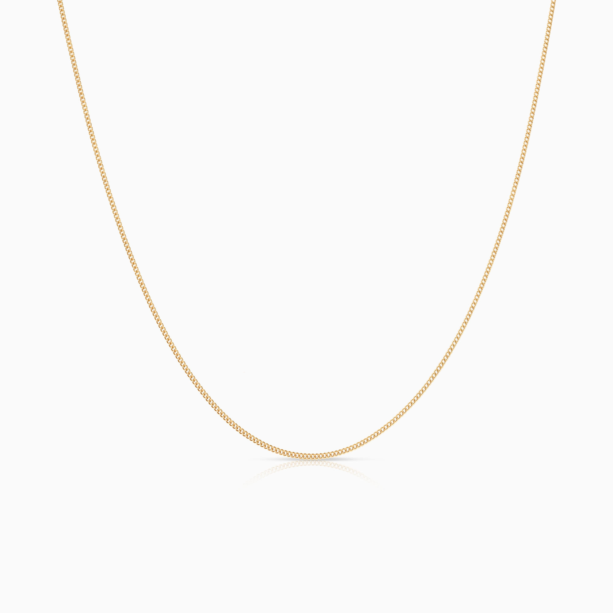 Curb necklace 1.53g 18K gold
