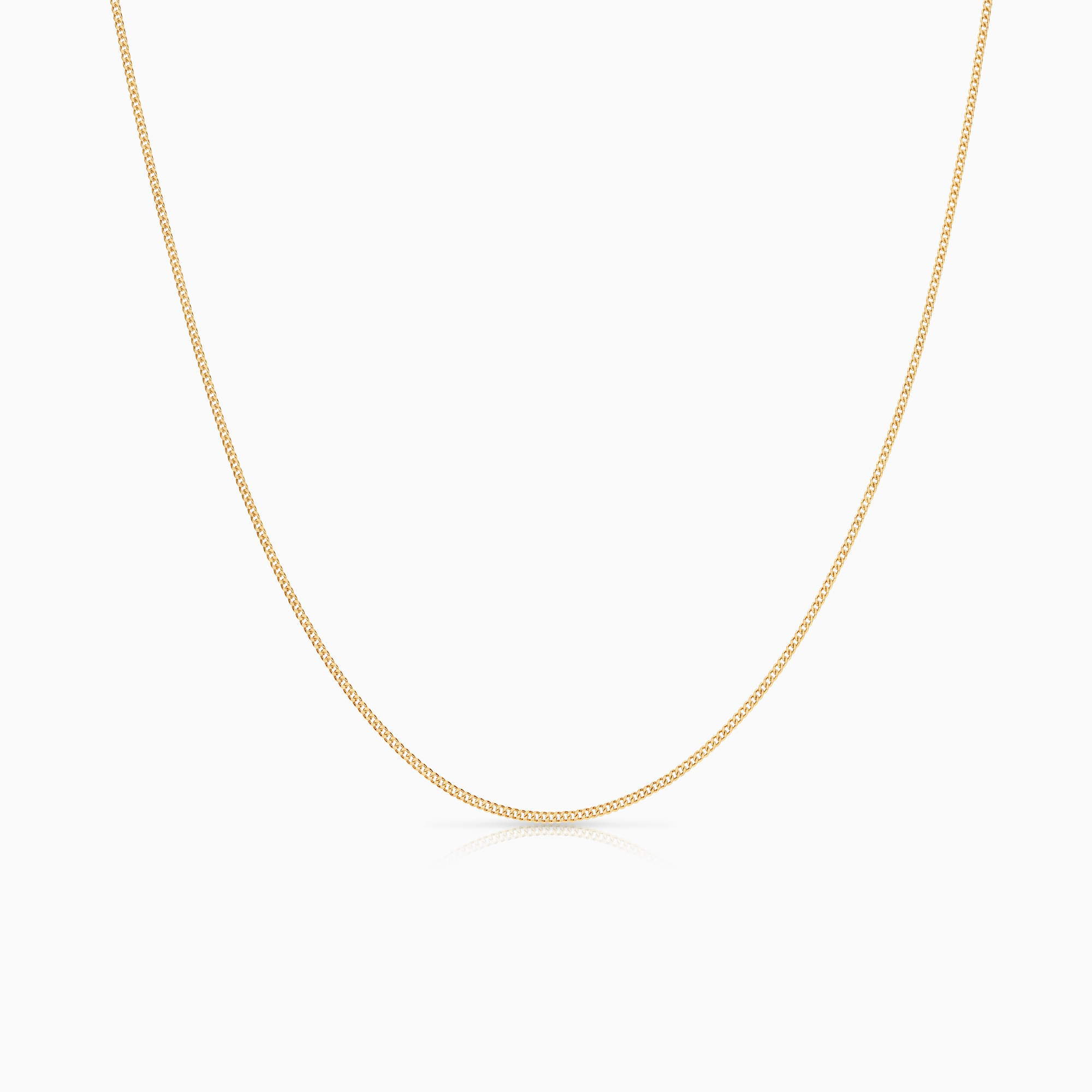 Curb necklace 2.21g 18K gold