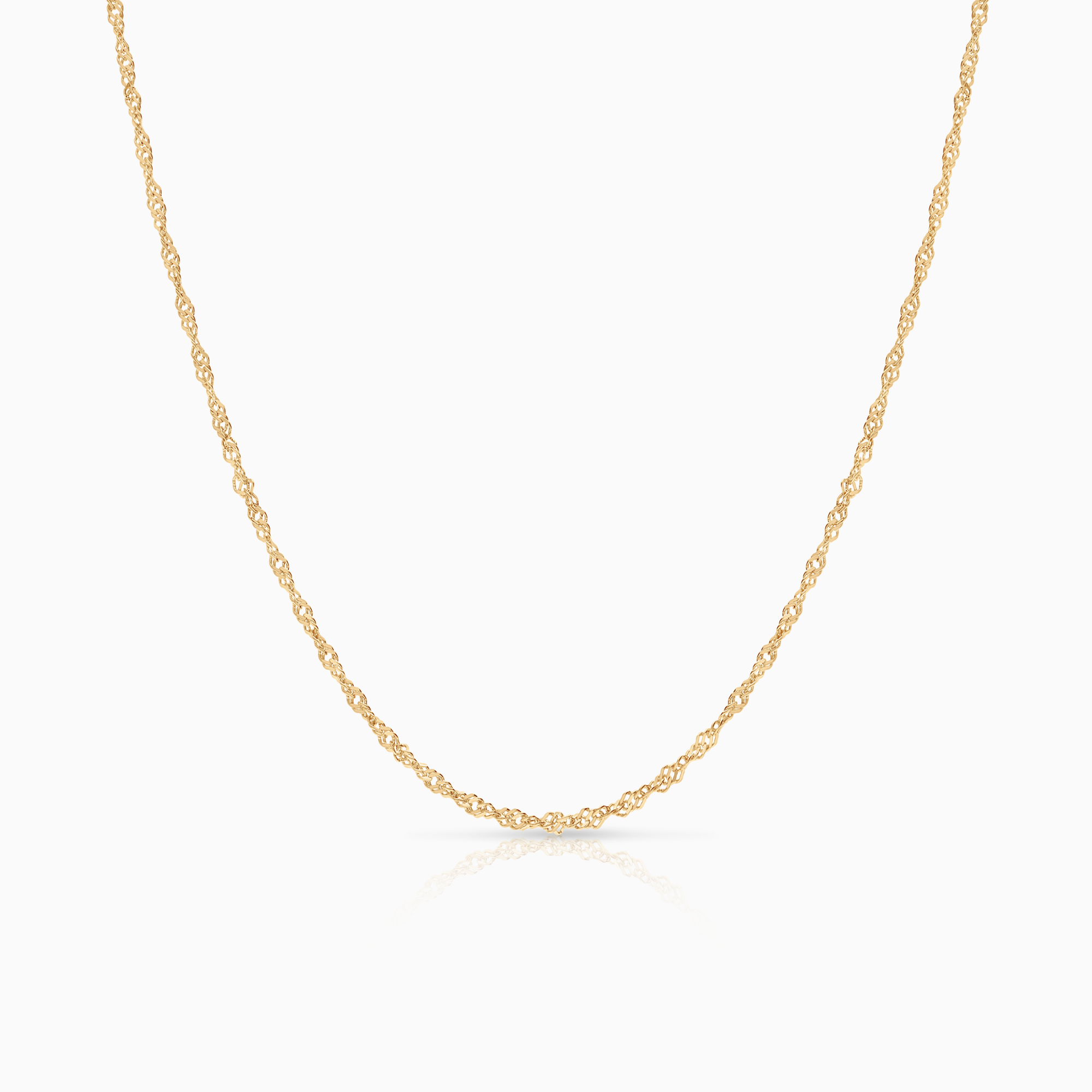 Singapore necklace 3.05g 18K gold