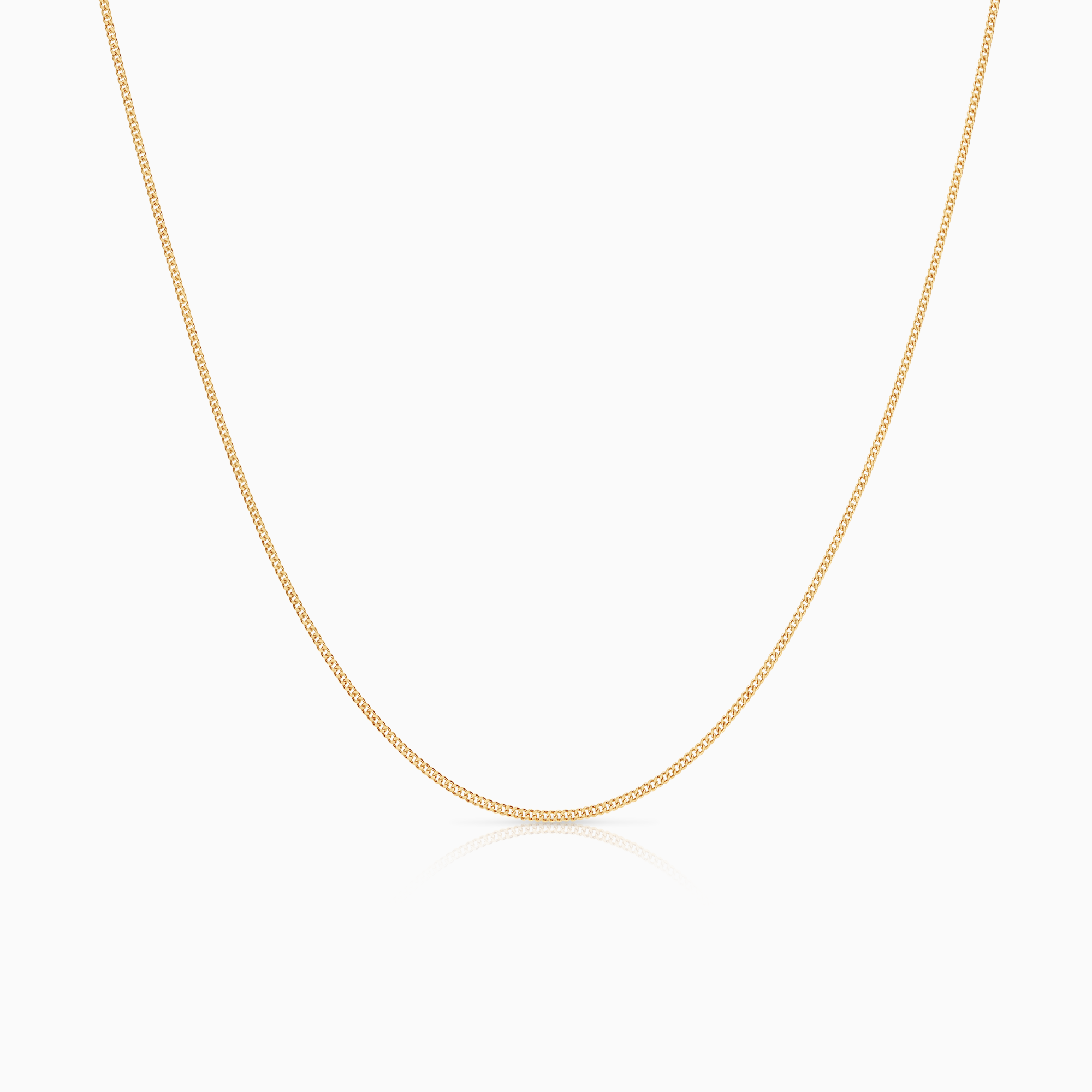 Curb necklace, 1.69g 18K gold