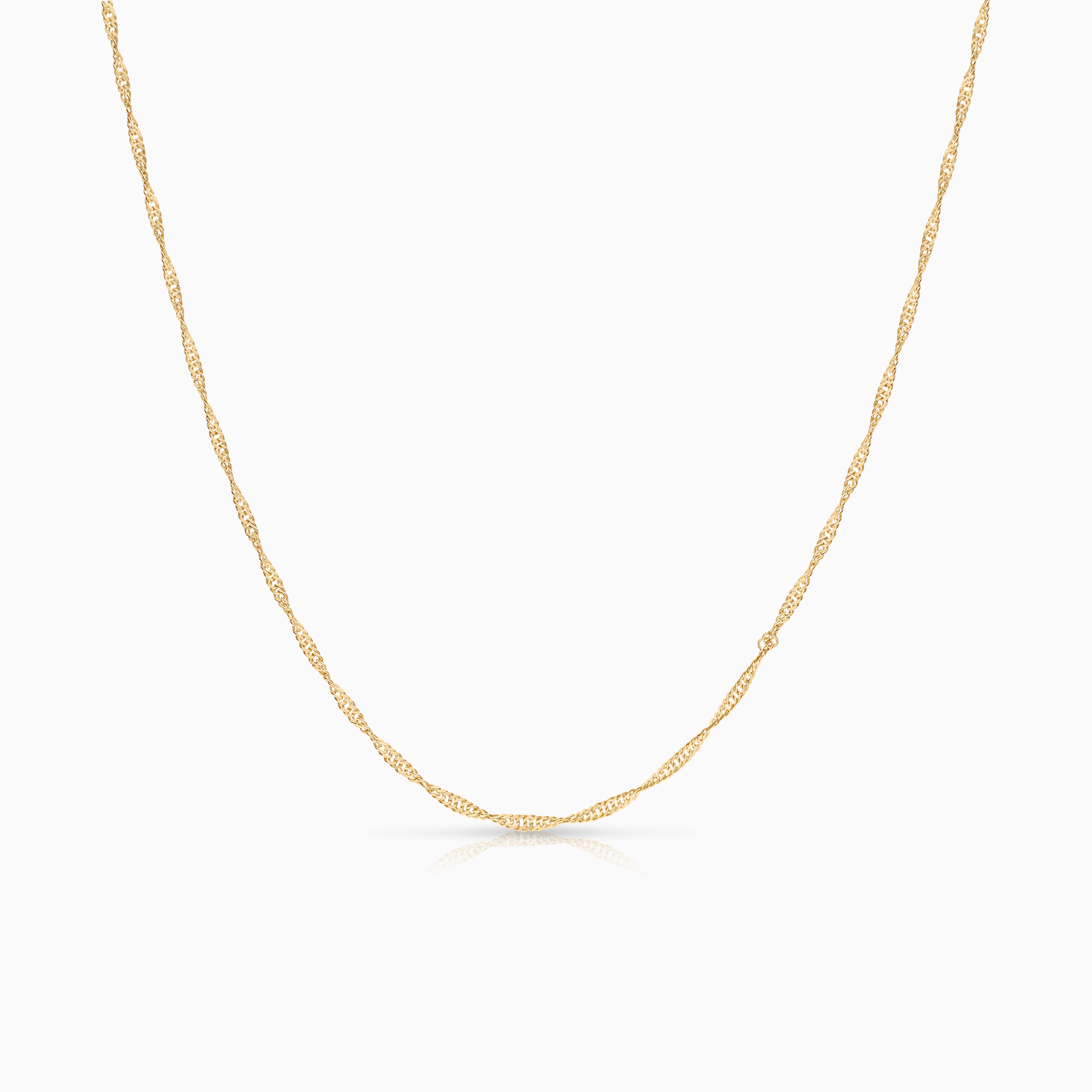 Singapore necklace 1.97g 18K gold