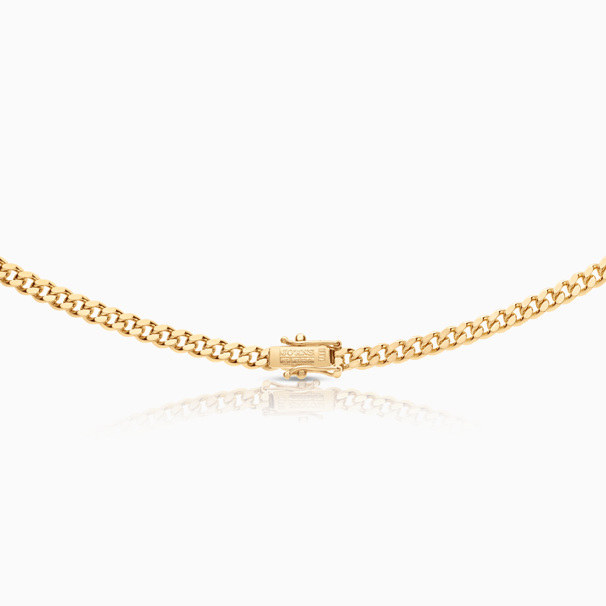 Curb necklace 24.80g 18K gold.