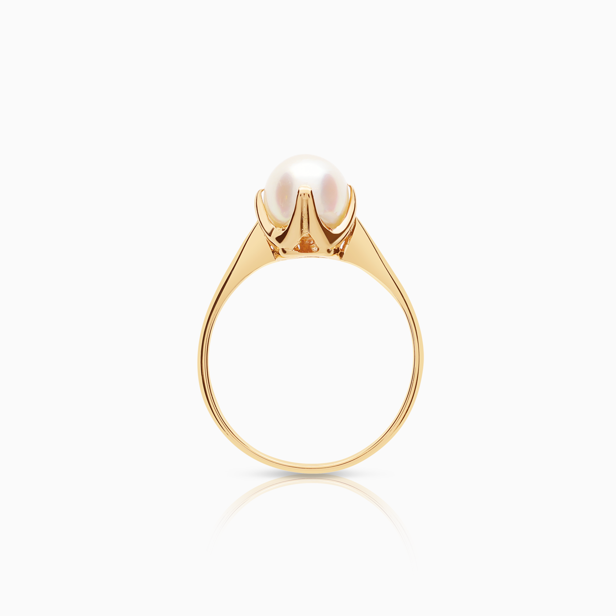 Pearl ring 2.07g 18K gold