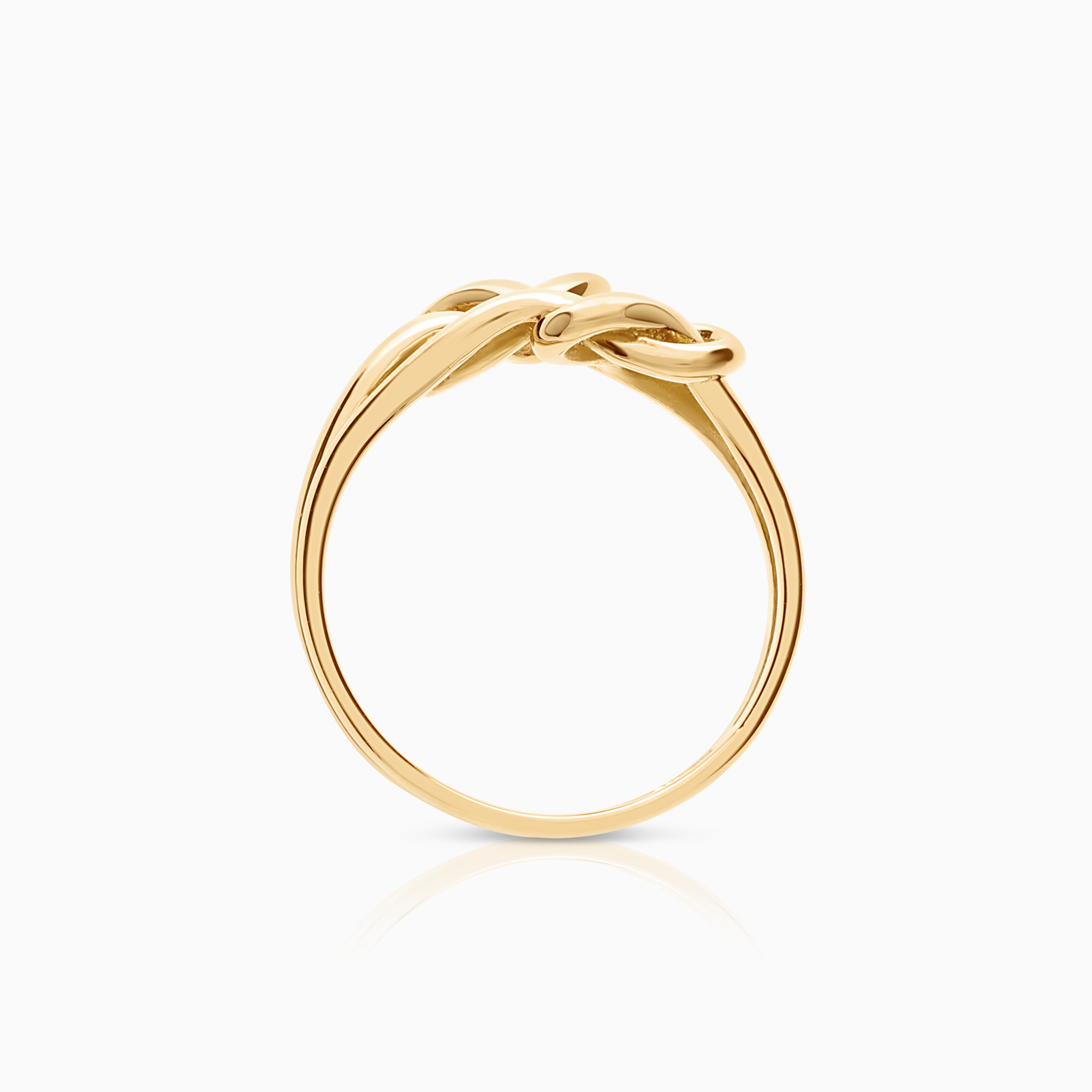 Gold ring with knot 2.45g 18K gold