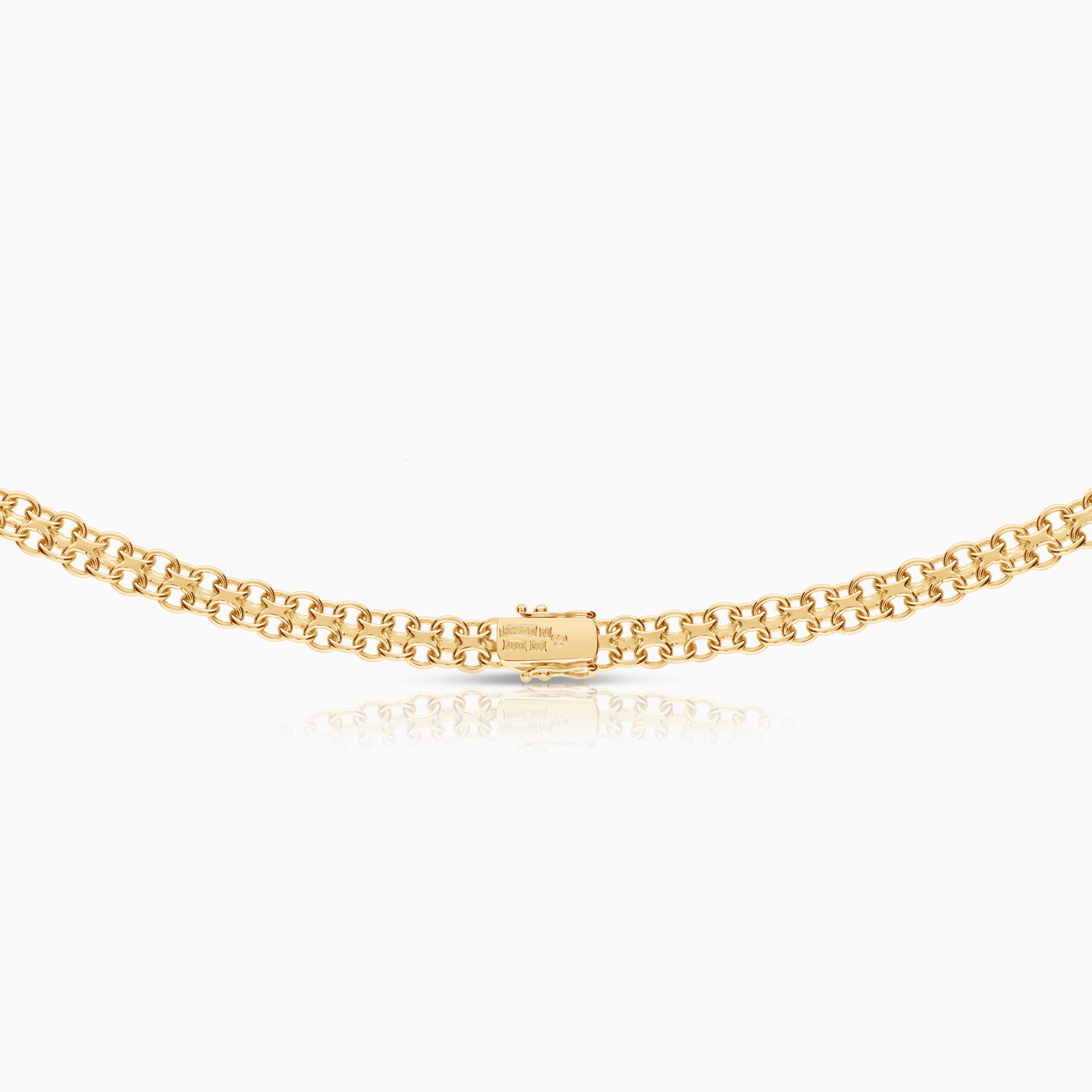 X-link necklace 26.40g 18K gold.
