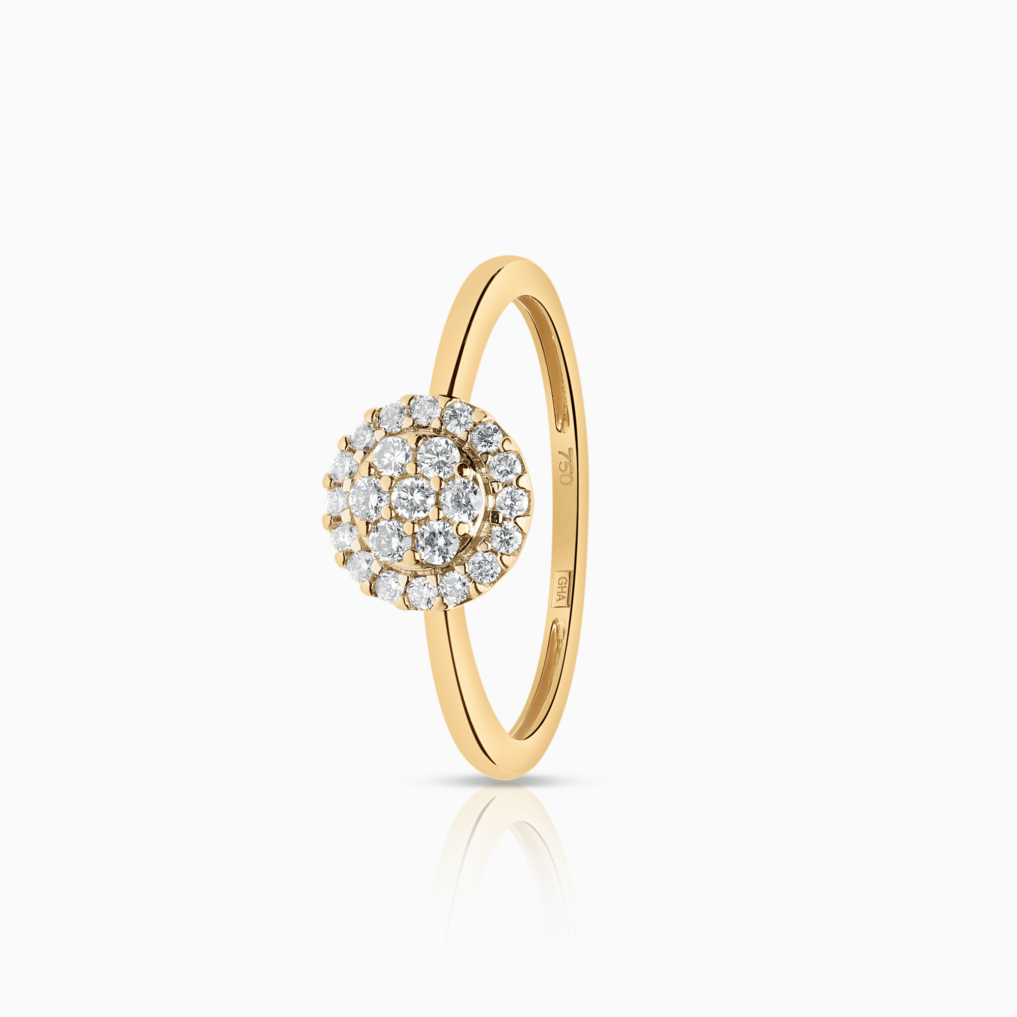 Haloring 0,30ct 18K guld