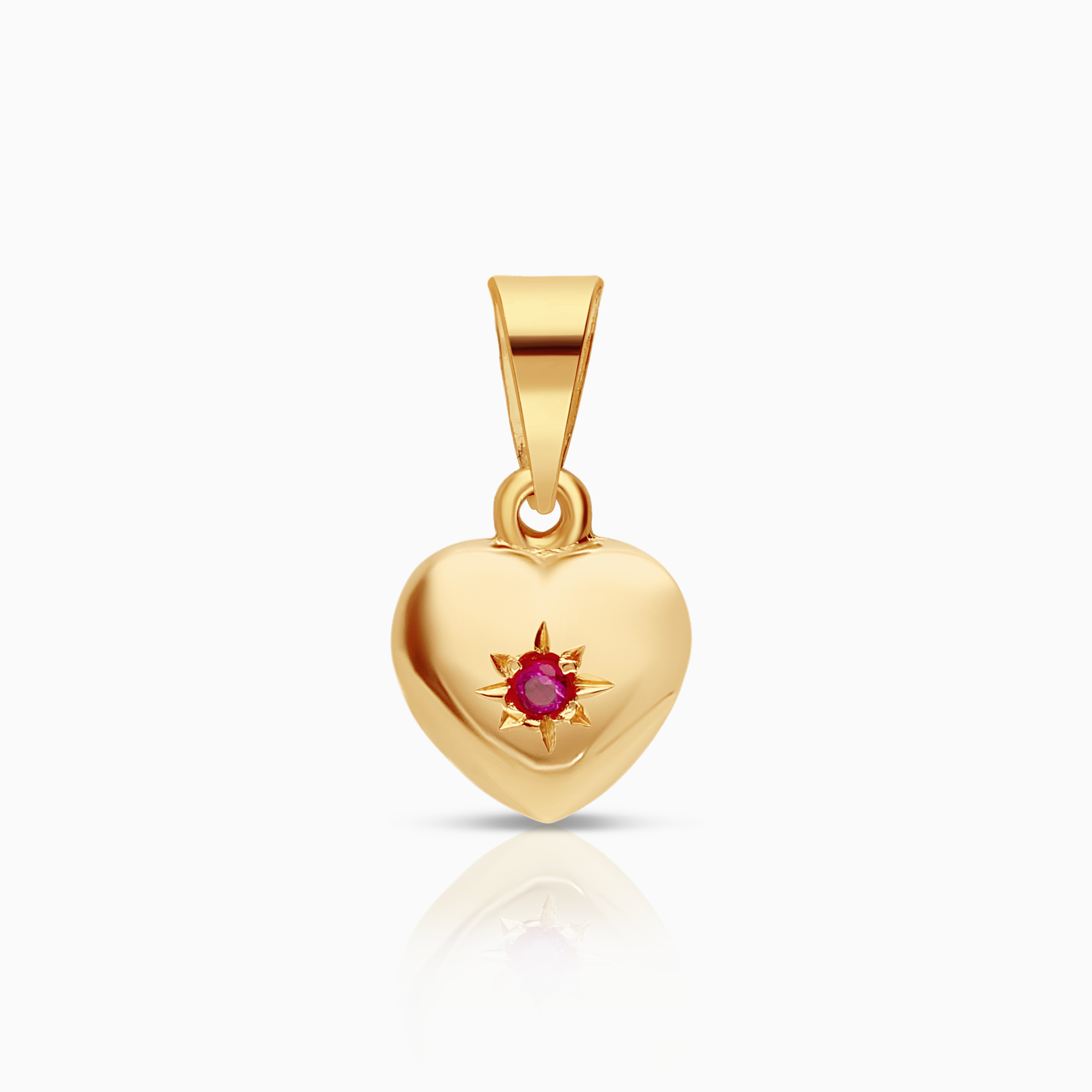 Heart pendant 0.55g 18K gold
