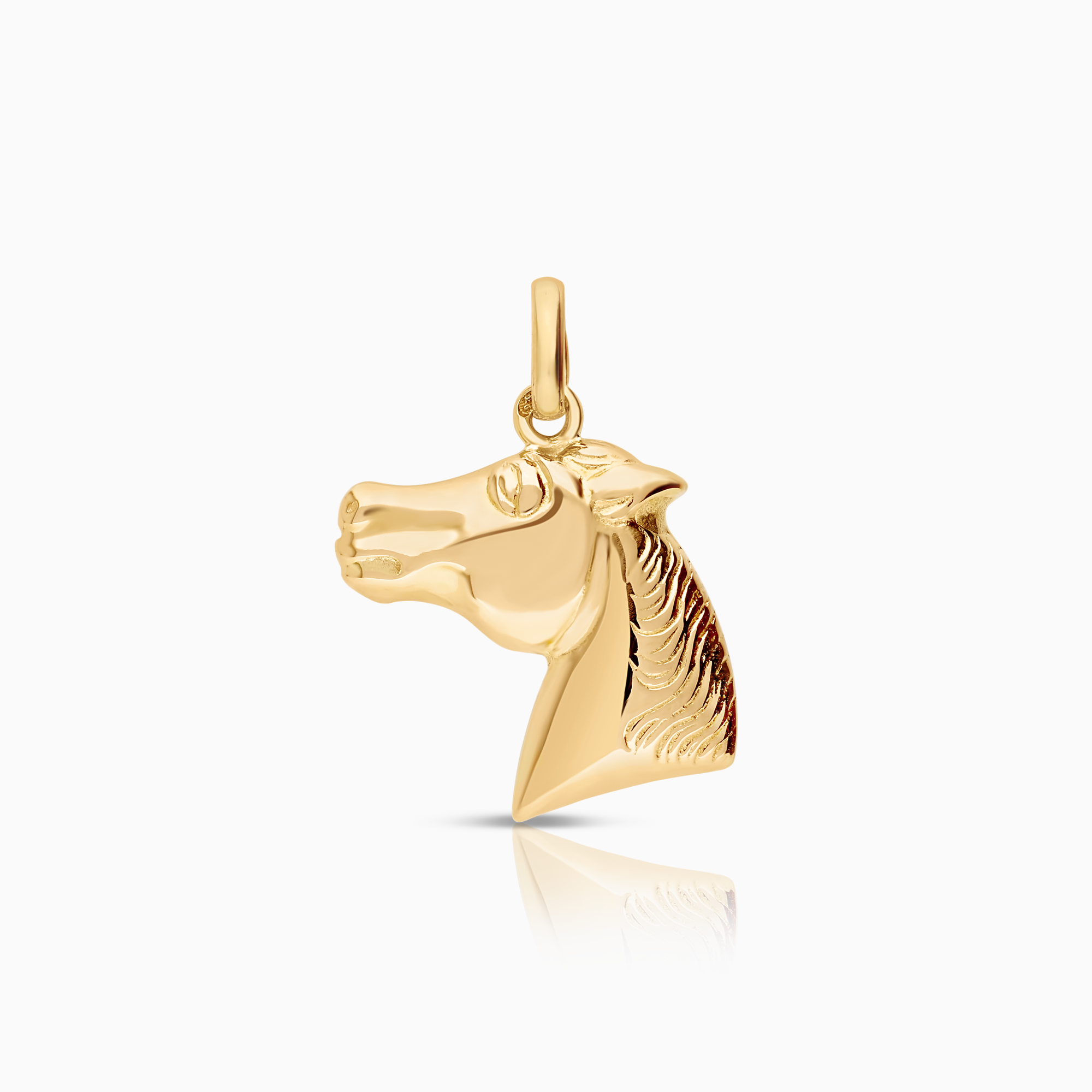 Horse pendant 1.39g 18K gold