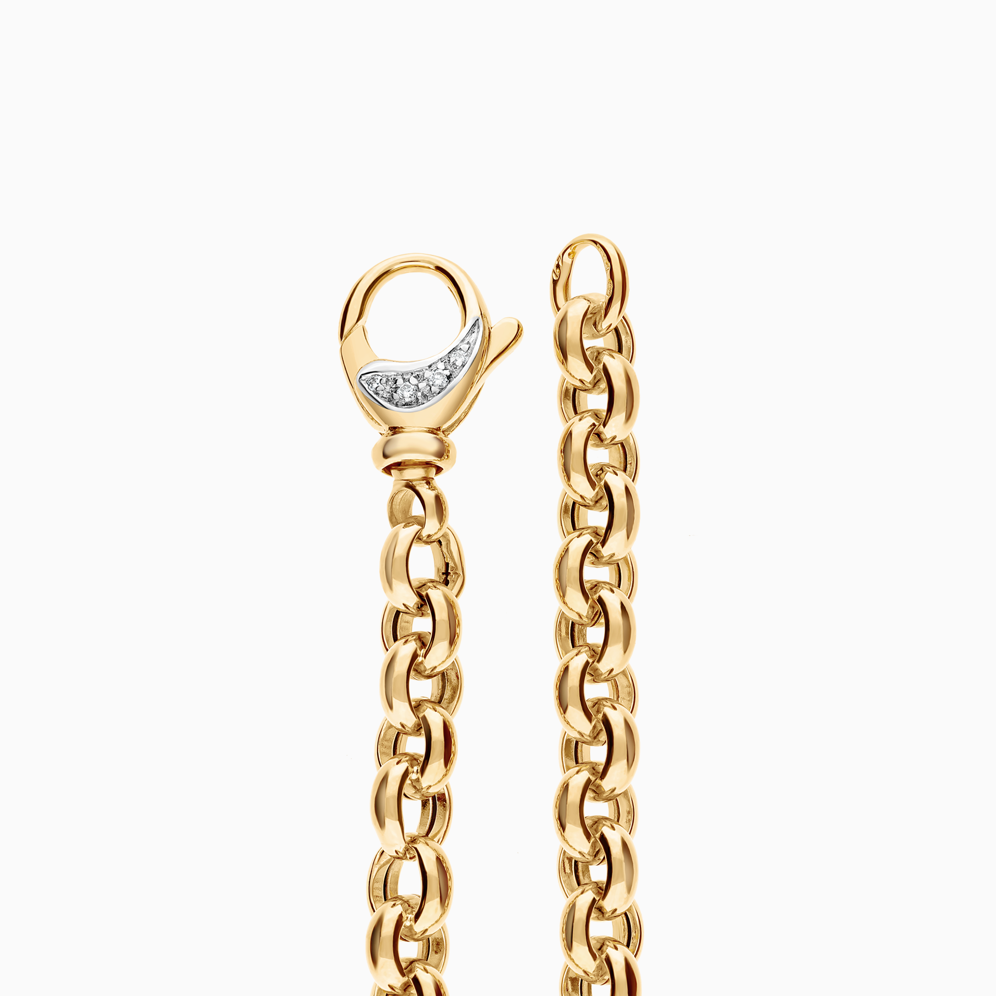 Pea chain bracelet 17.64g 18K gold