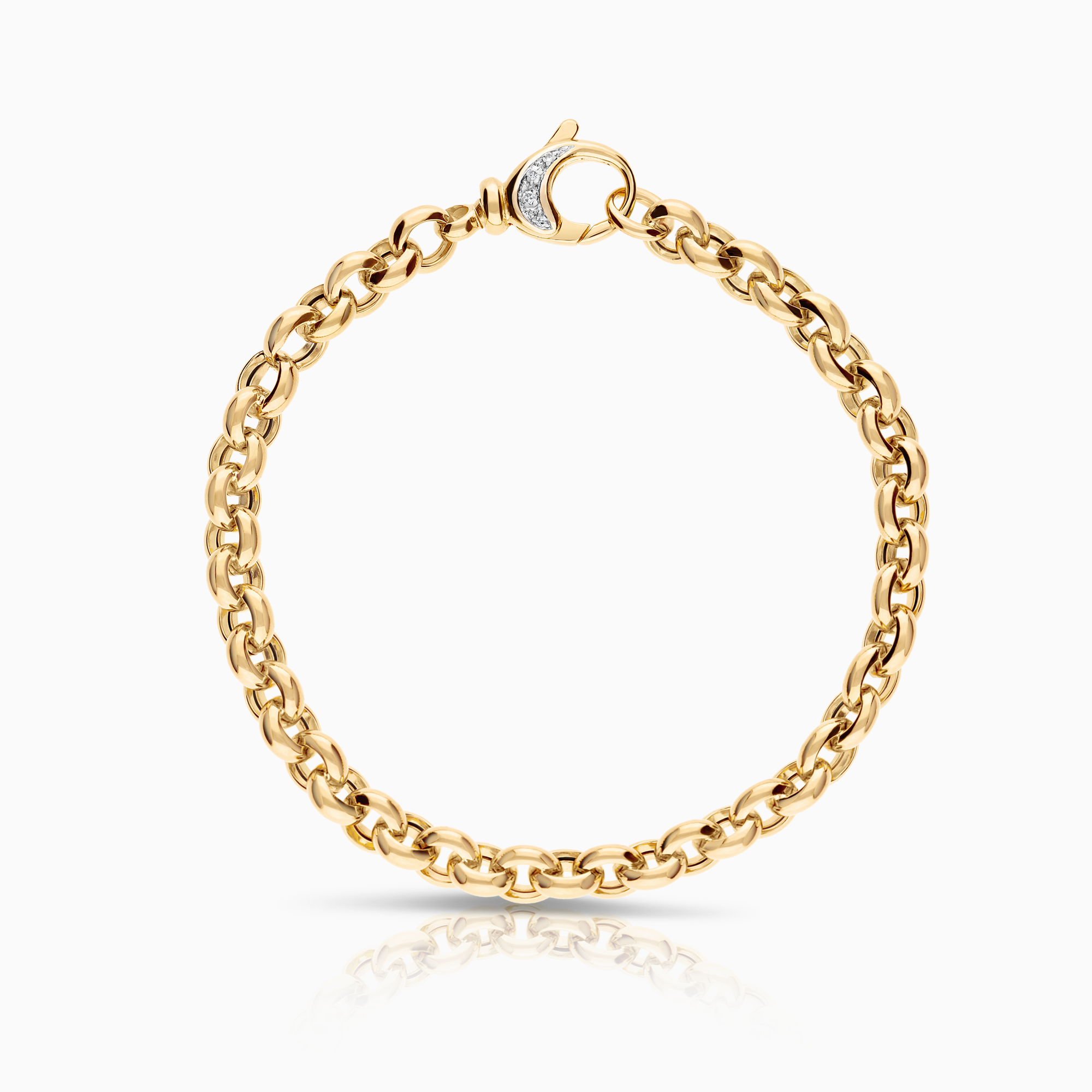 Pea chain bracelet 17.64g 18K gold