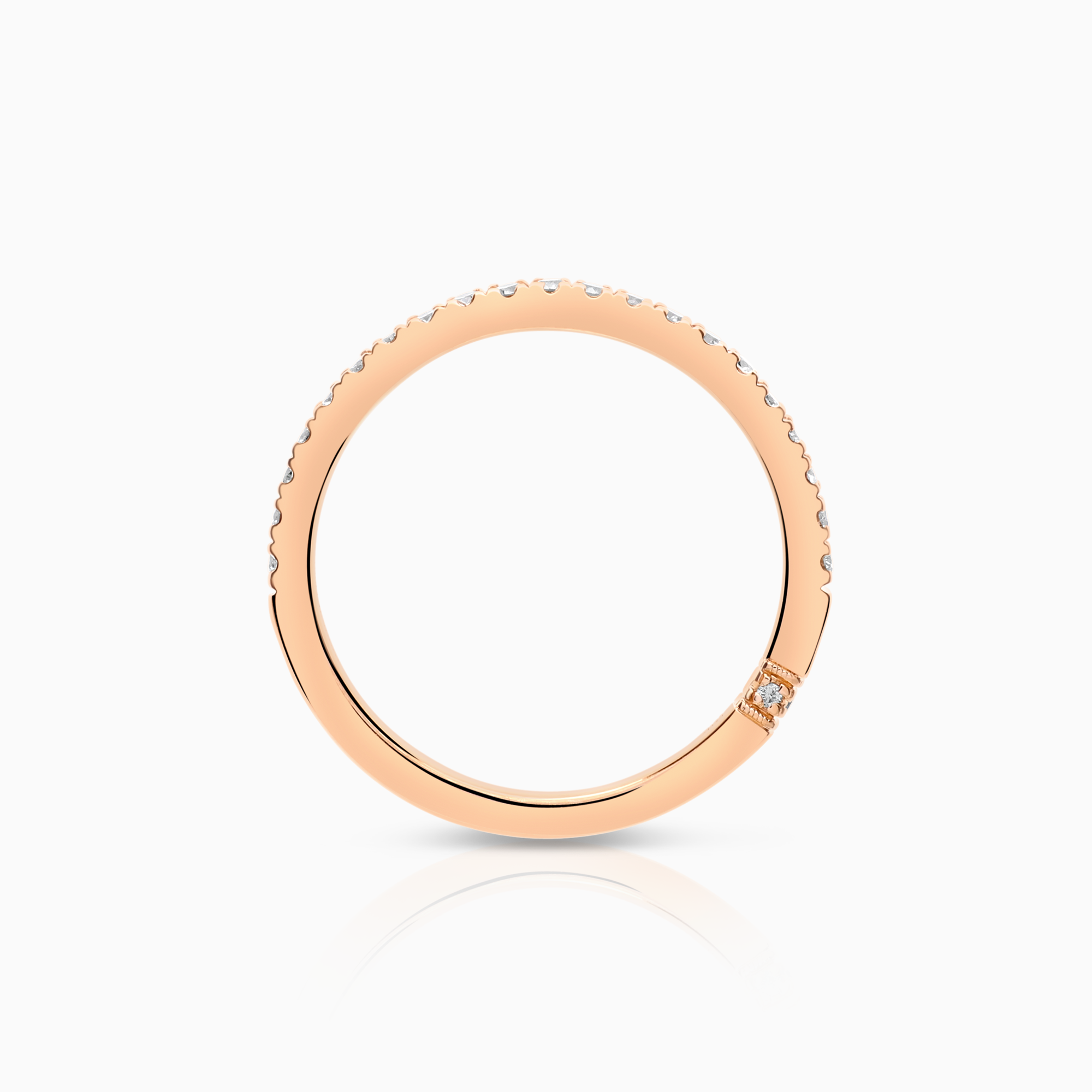 Alliansering 0,22ct 18K roségull