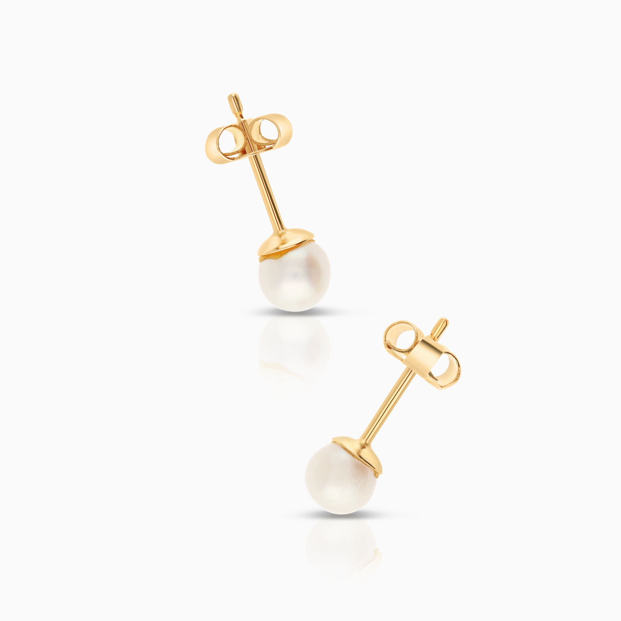 Earrings with pearls 1.18g 18K gold