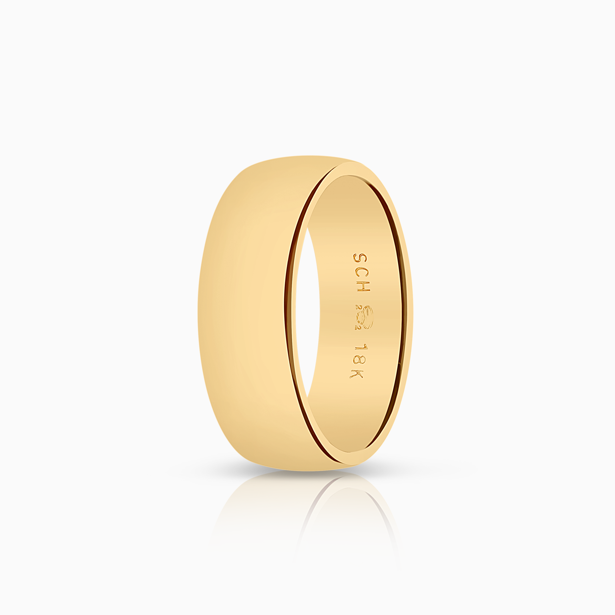 Smooth ring 9.81g 18K gold.