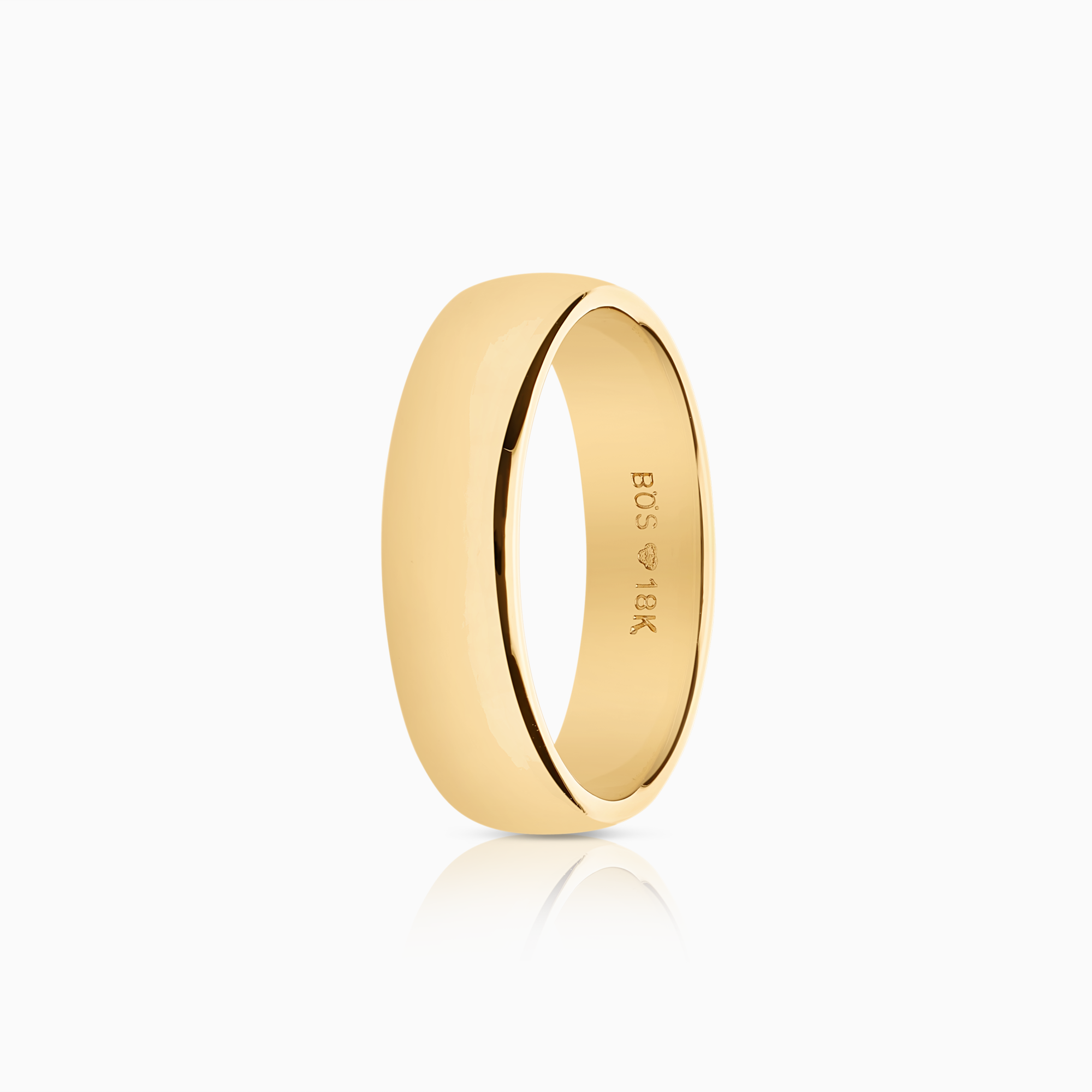 Slät ring 8,70g 18K guld.