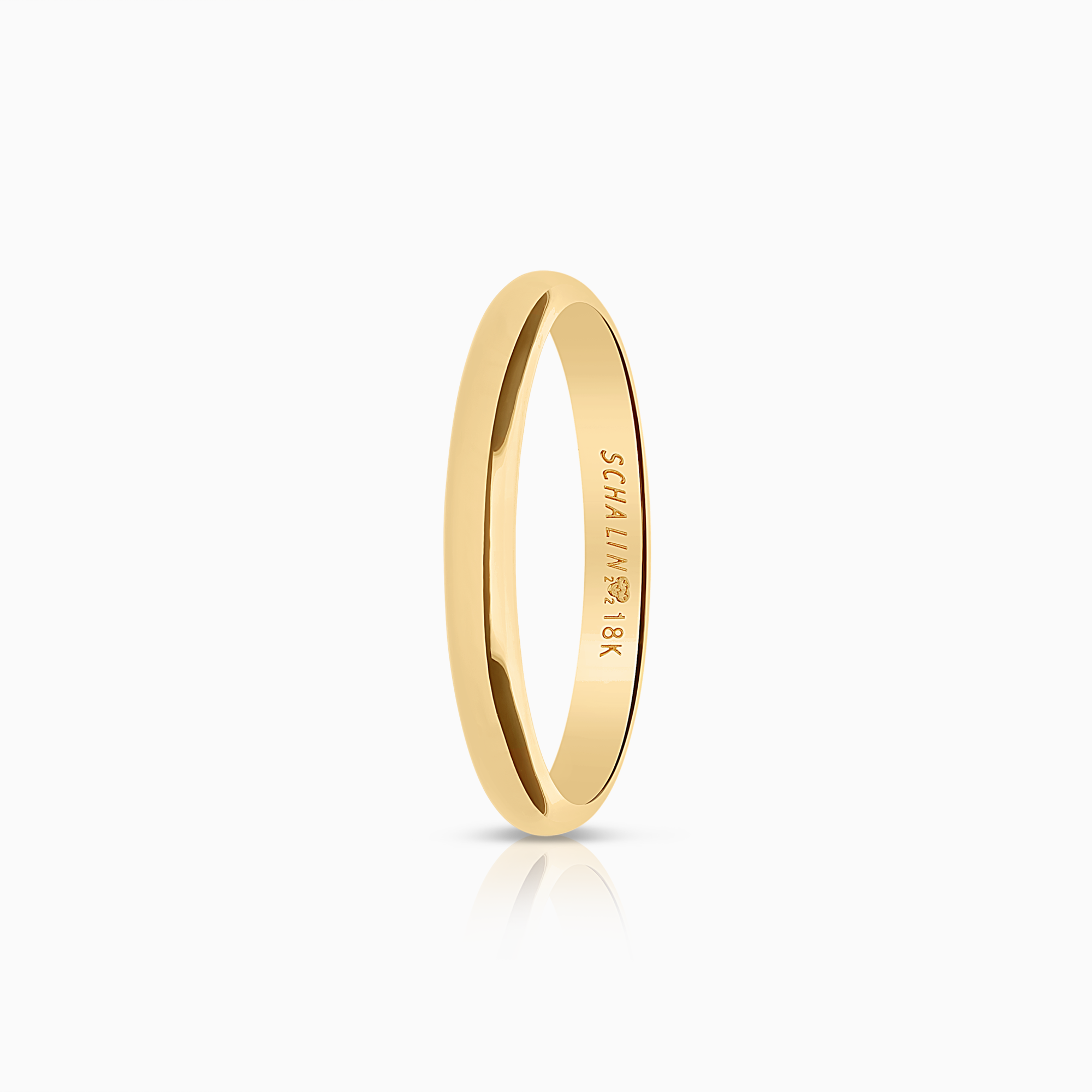 Plain ring 3.07g 18K gold.