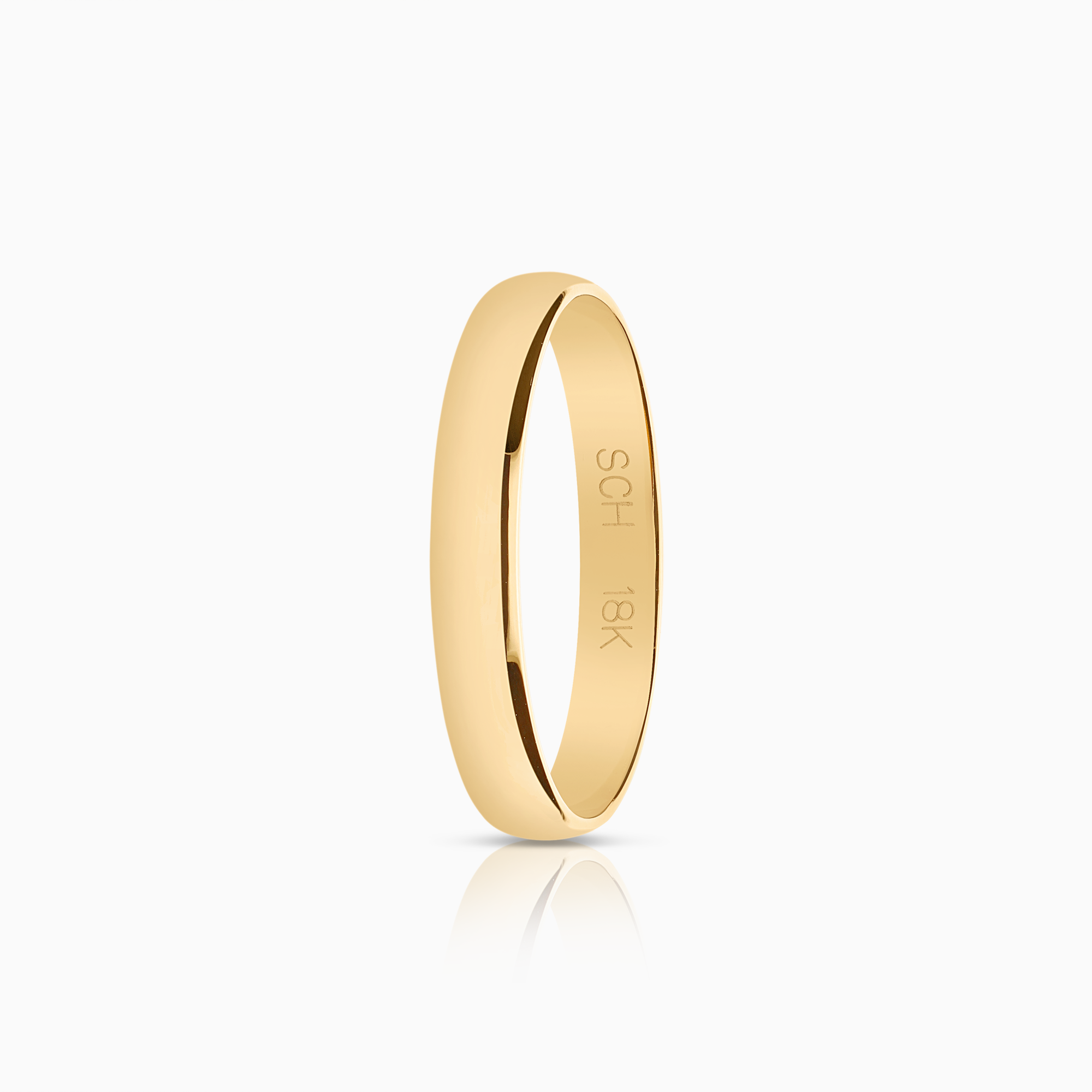 Slät ring 2,58g 18K guld.