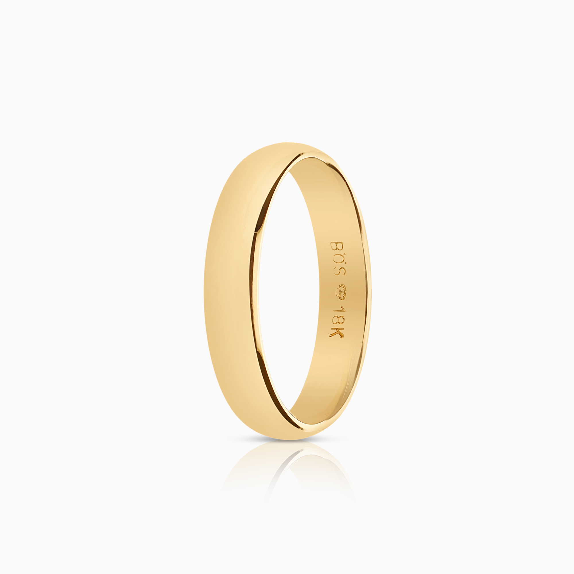 Plain ring 3.84g 18K gold