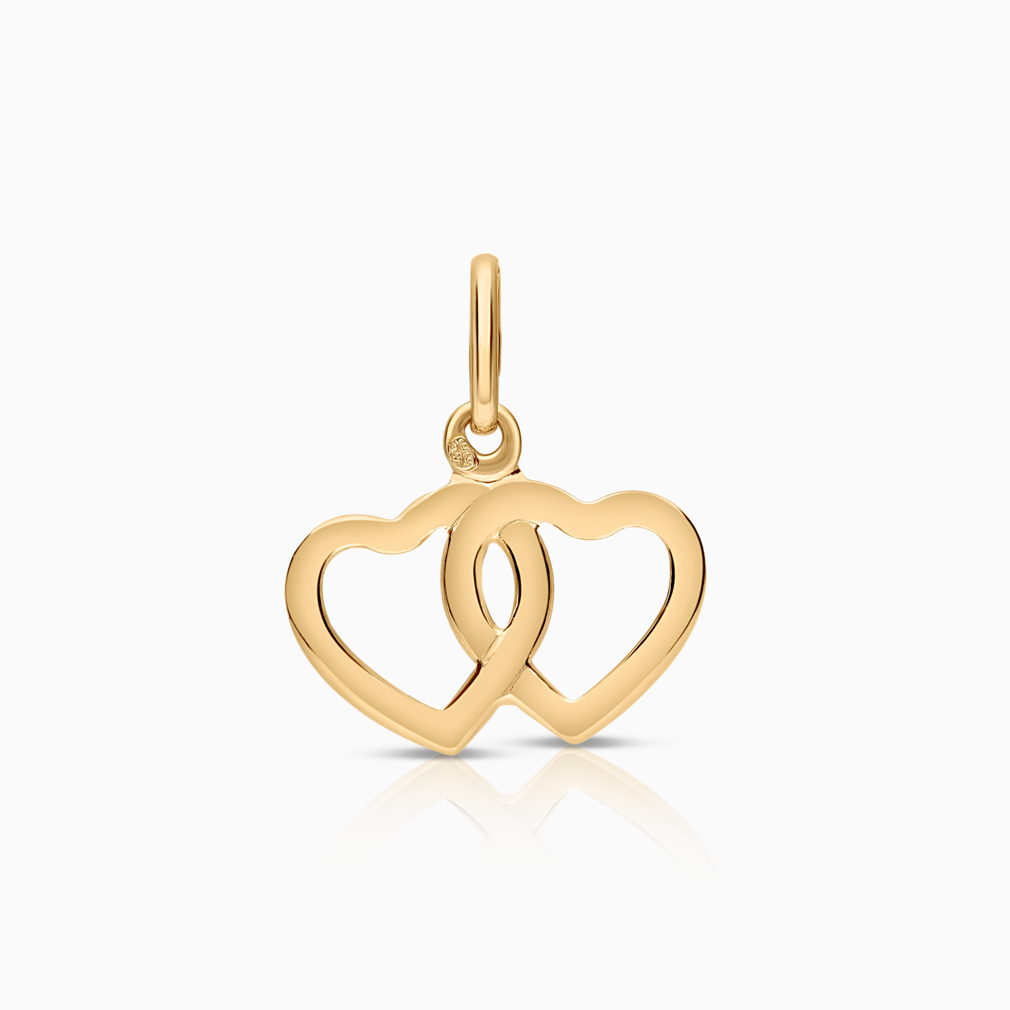 Heart pendants 0.64g 18K gold
