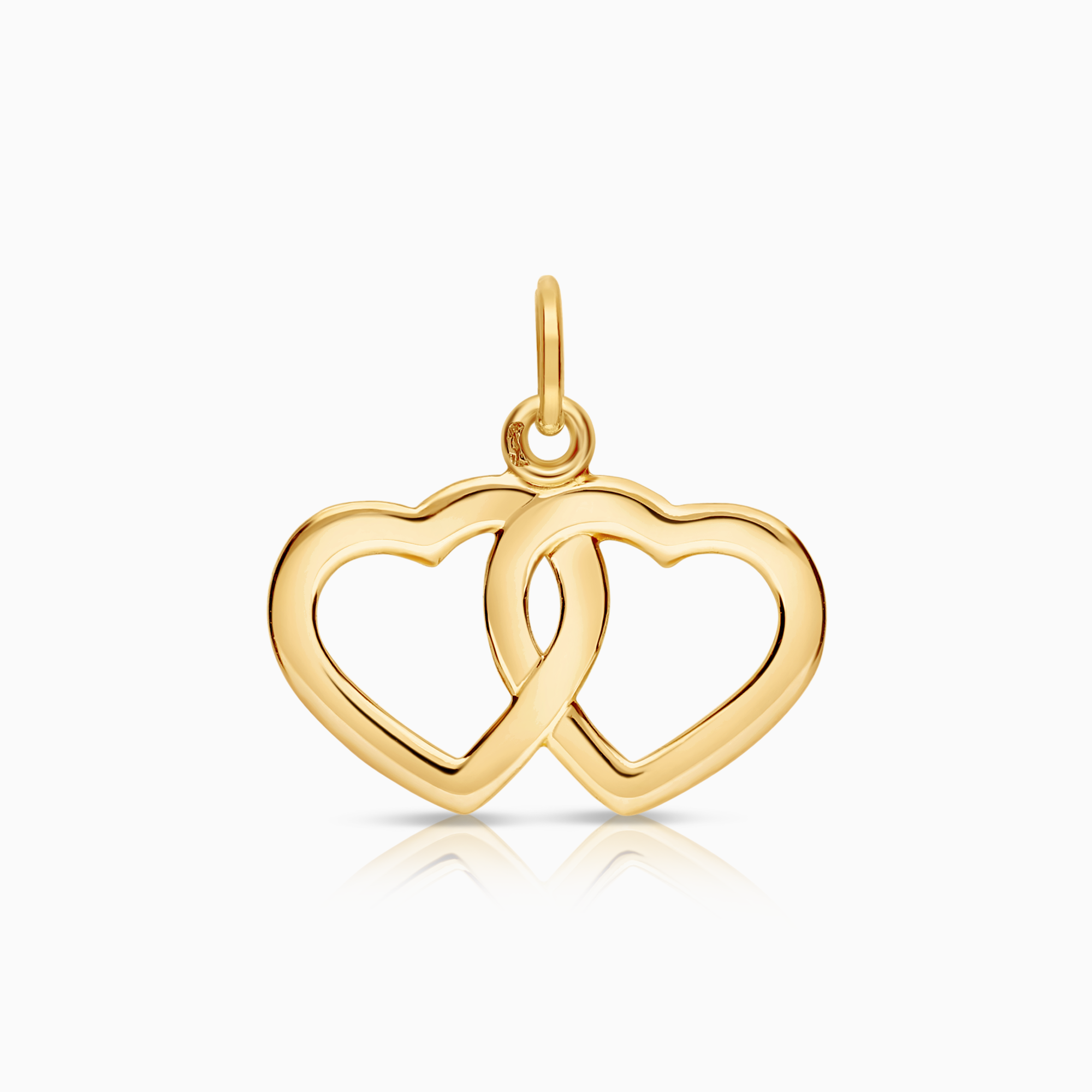 Heart pendants 0.41g 18K gold