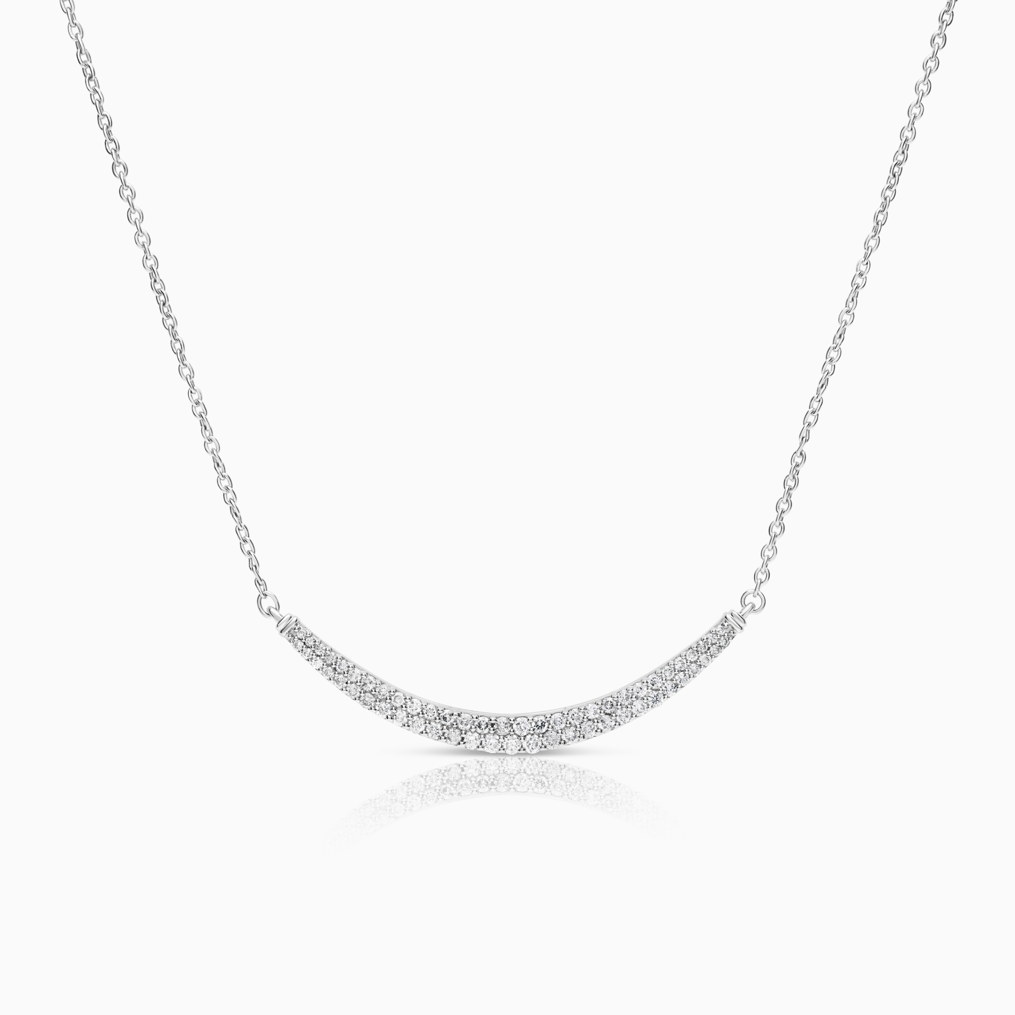 Halsband med diamanthänge 0,70ct 14K vitguld