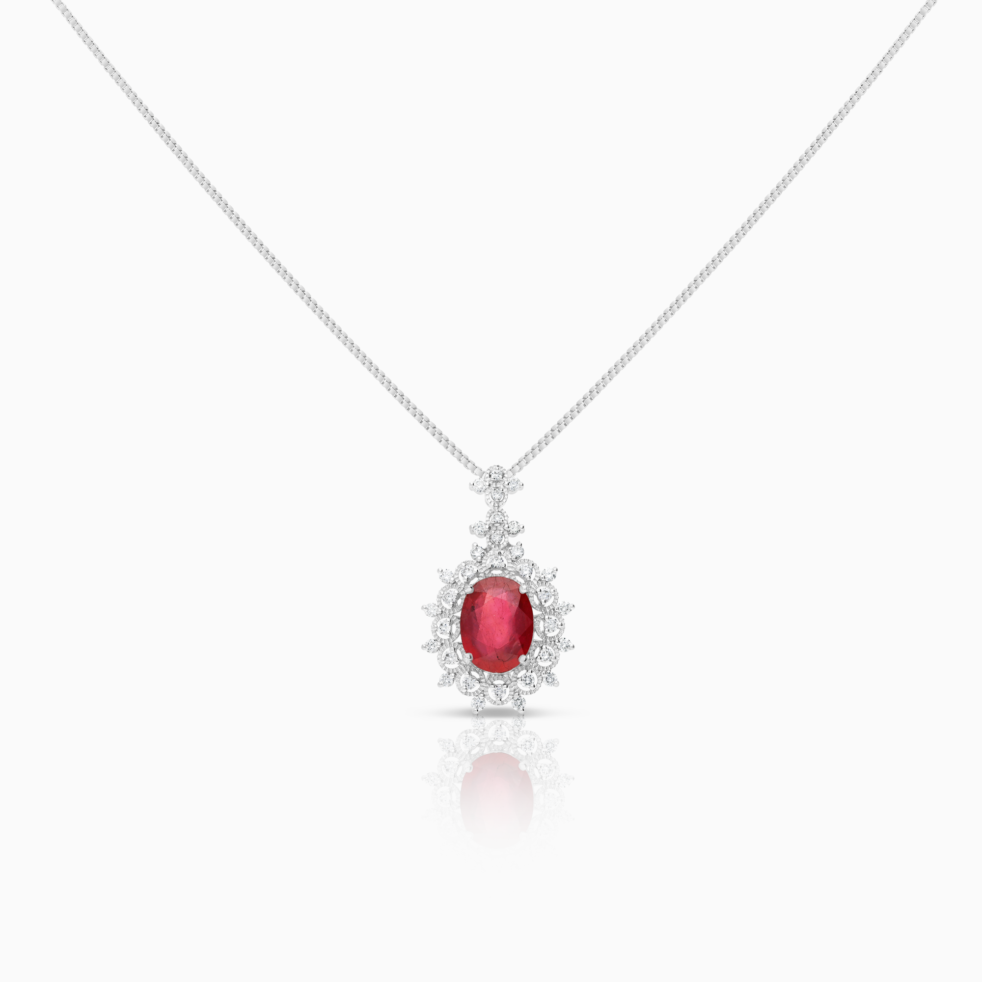 Diamanthalsband 0,32ct 18K vitguld