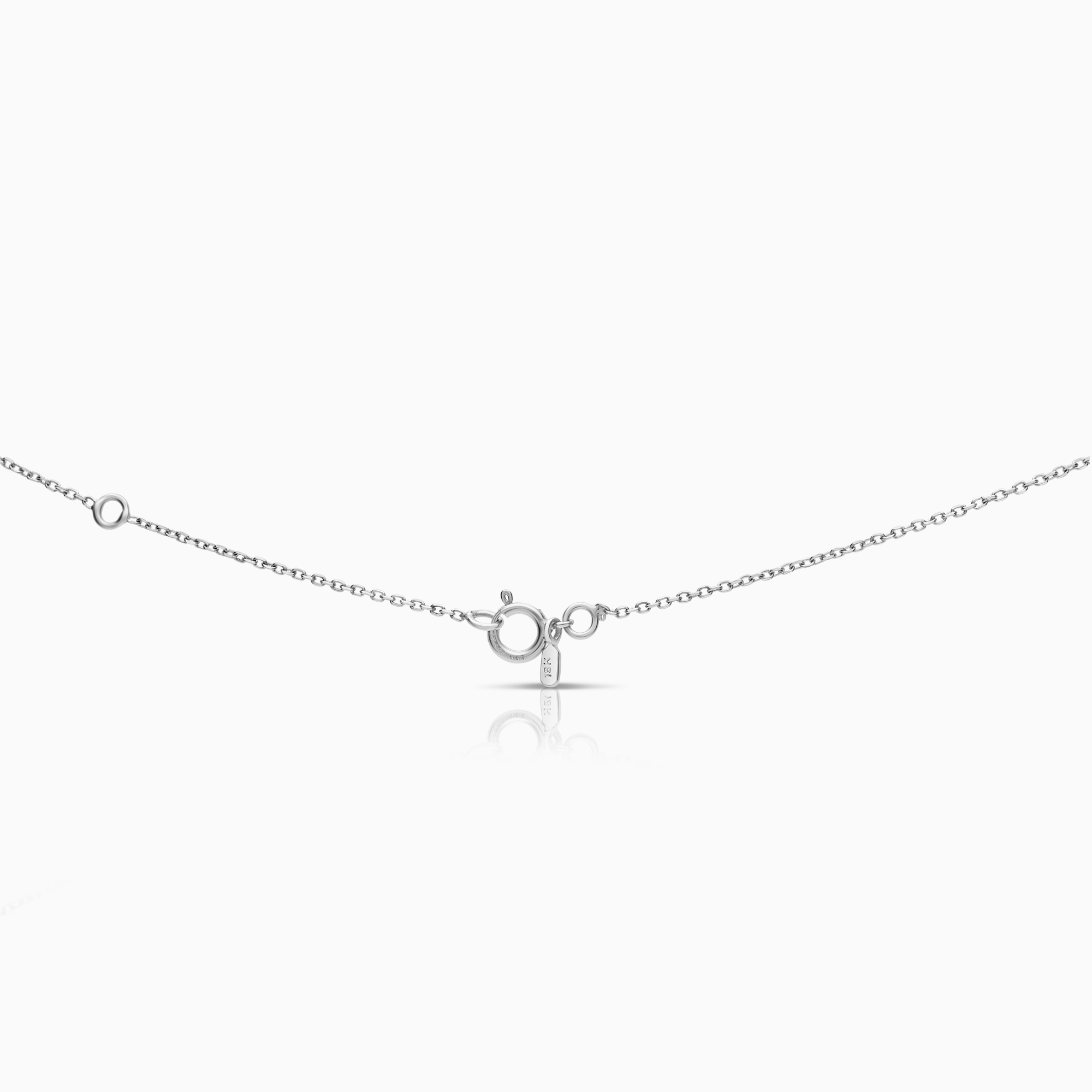 Necklace 0.21ct 18K white gold
