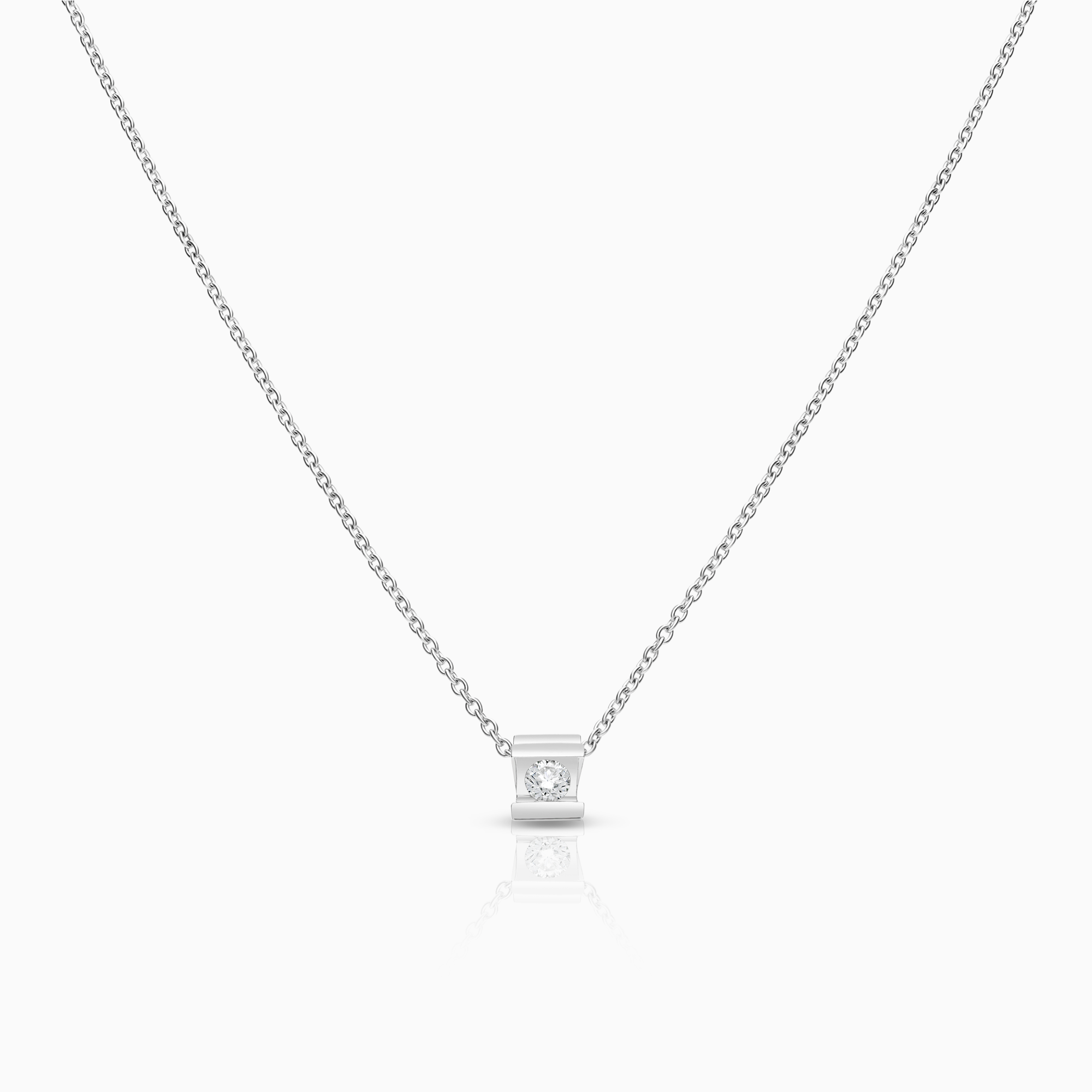 Solitär halsband 0,20ct 18K vitguld