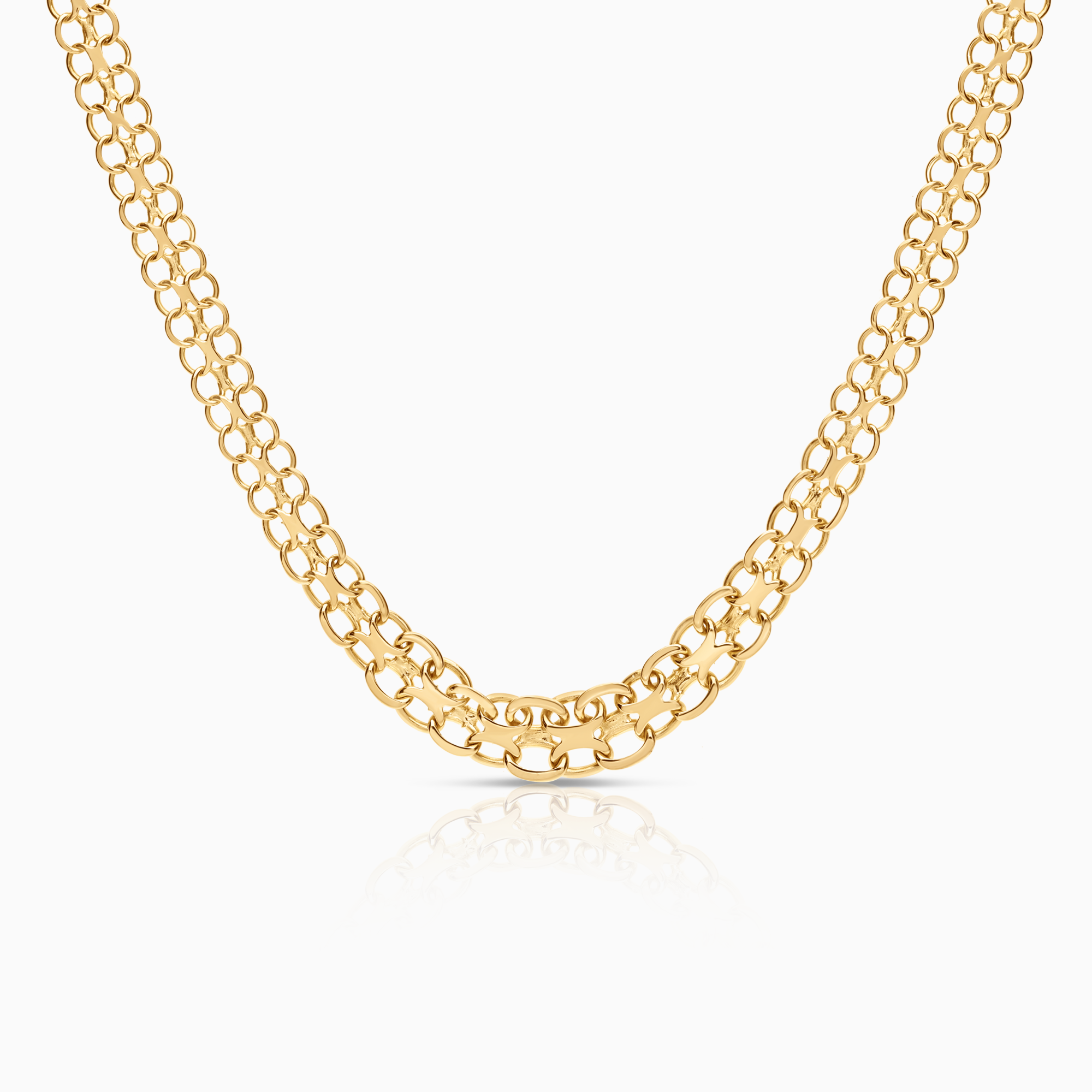X-link necklace 14.13g 18K gold.