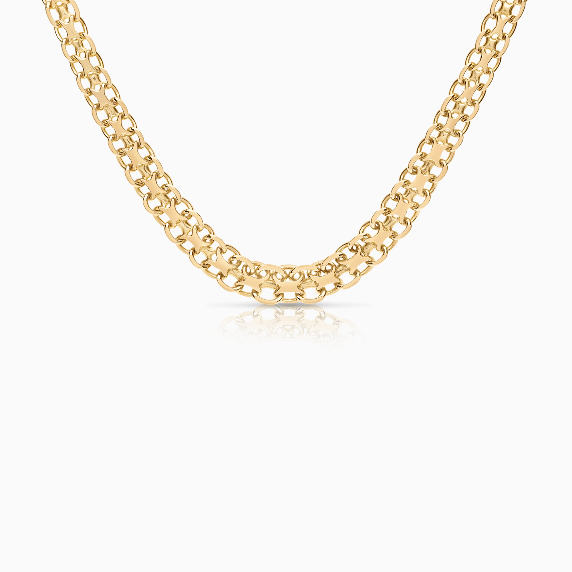 X-link necklace 28.83g 18K gold