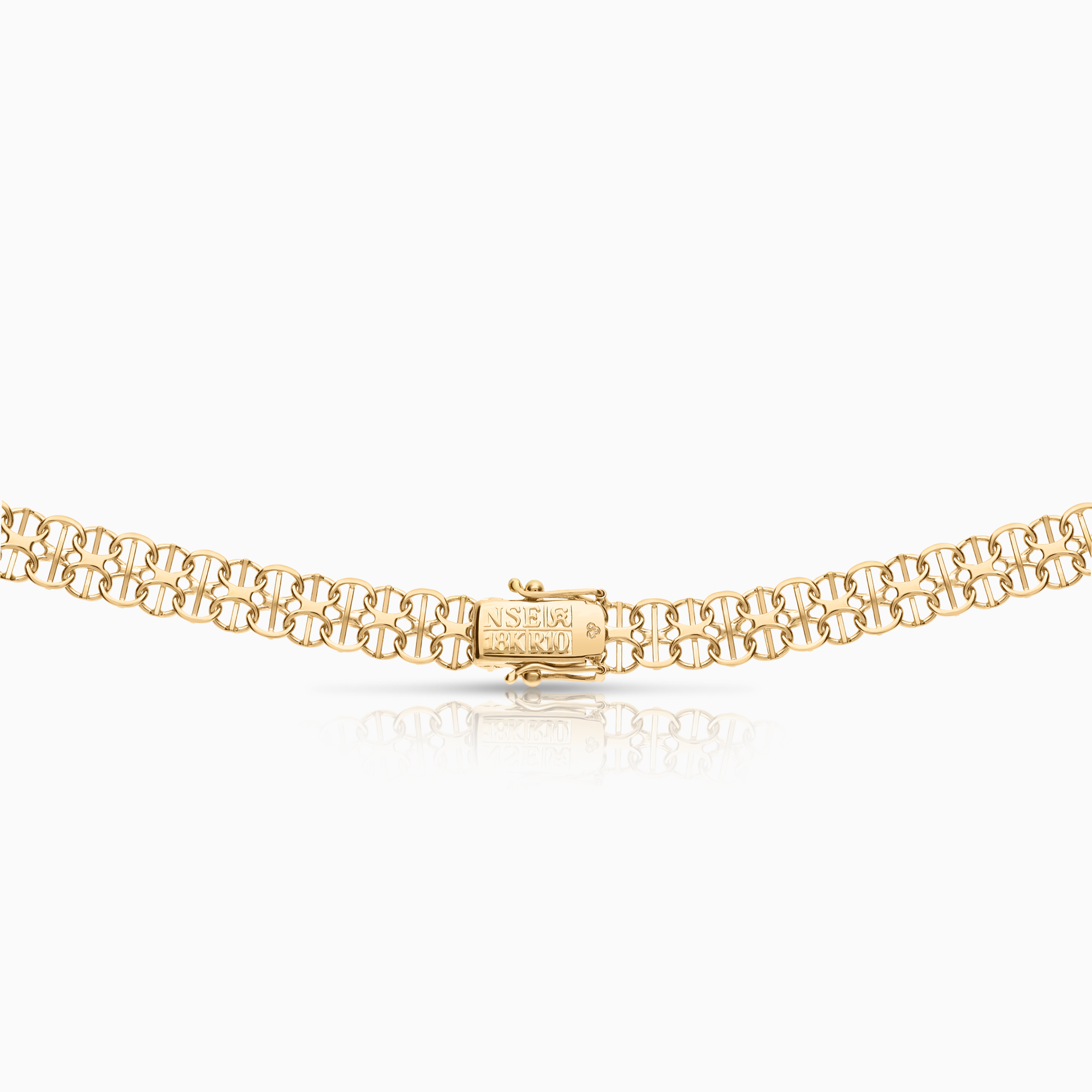 X-link necklace 28.53g 18K gold.