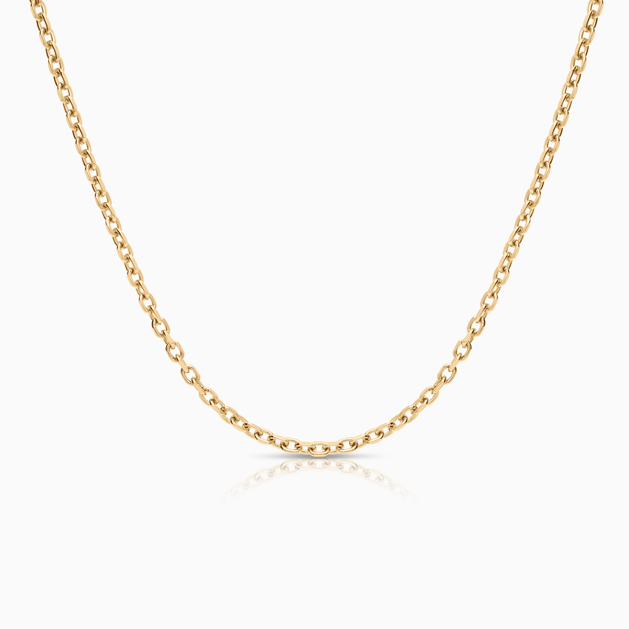 Cable necklace 9.38g 18K gold.