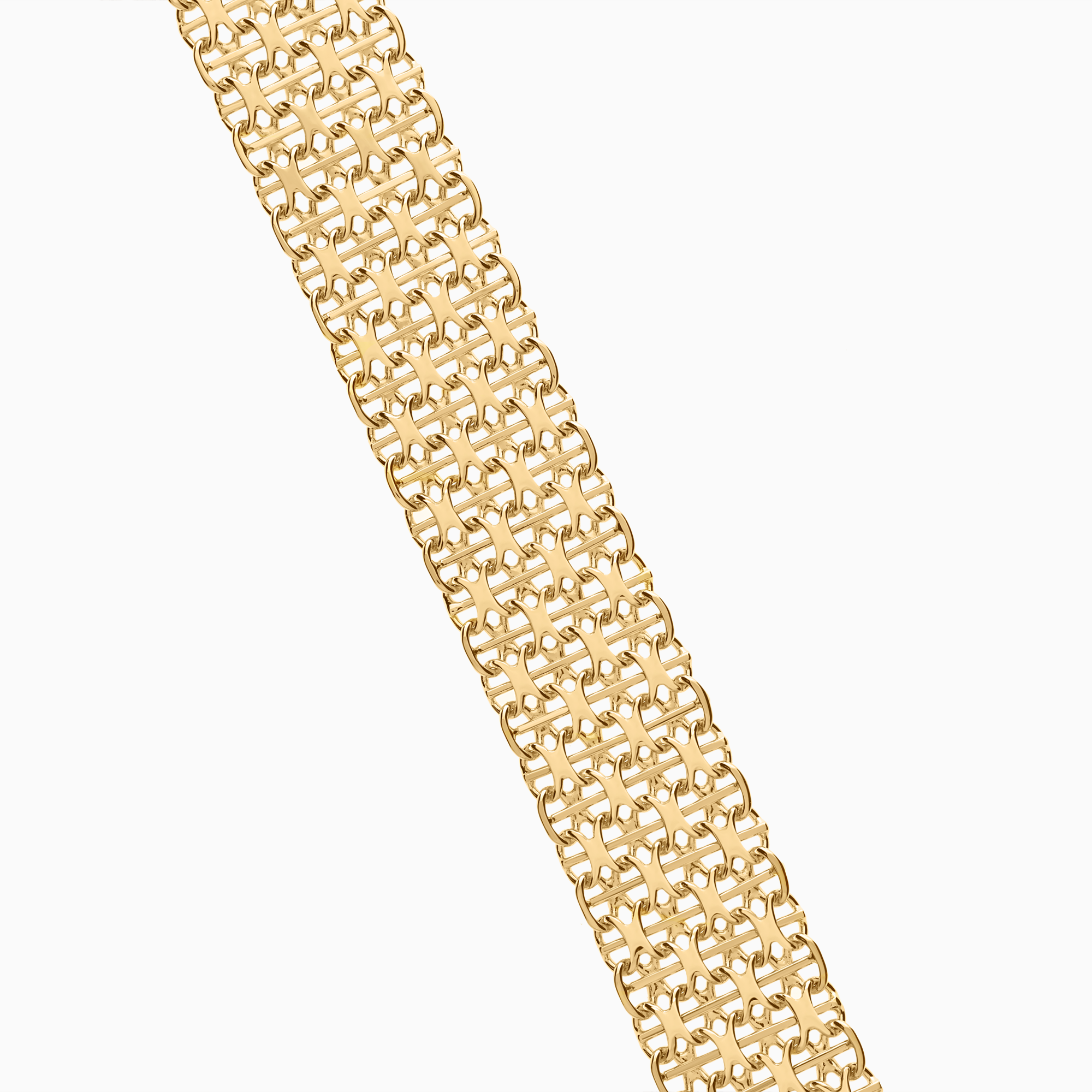 X-link bracelet 27.65g 18K gold.