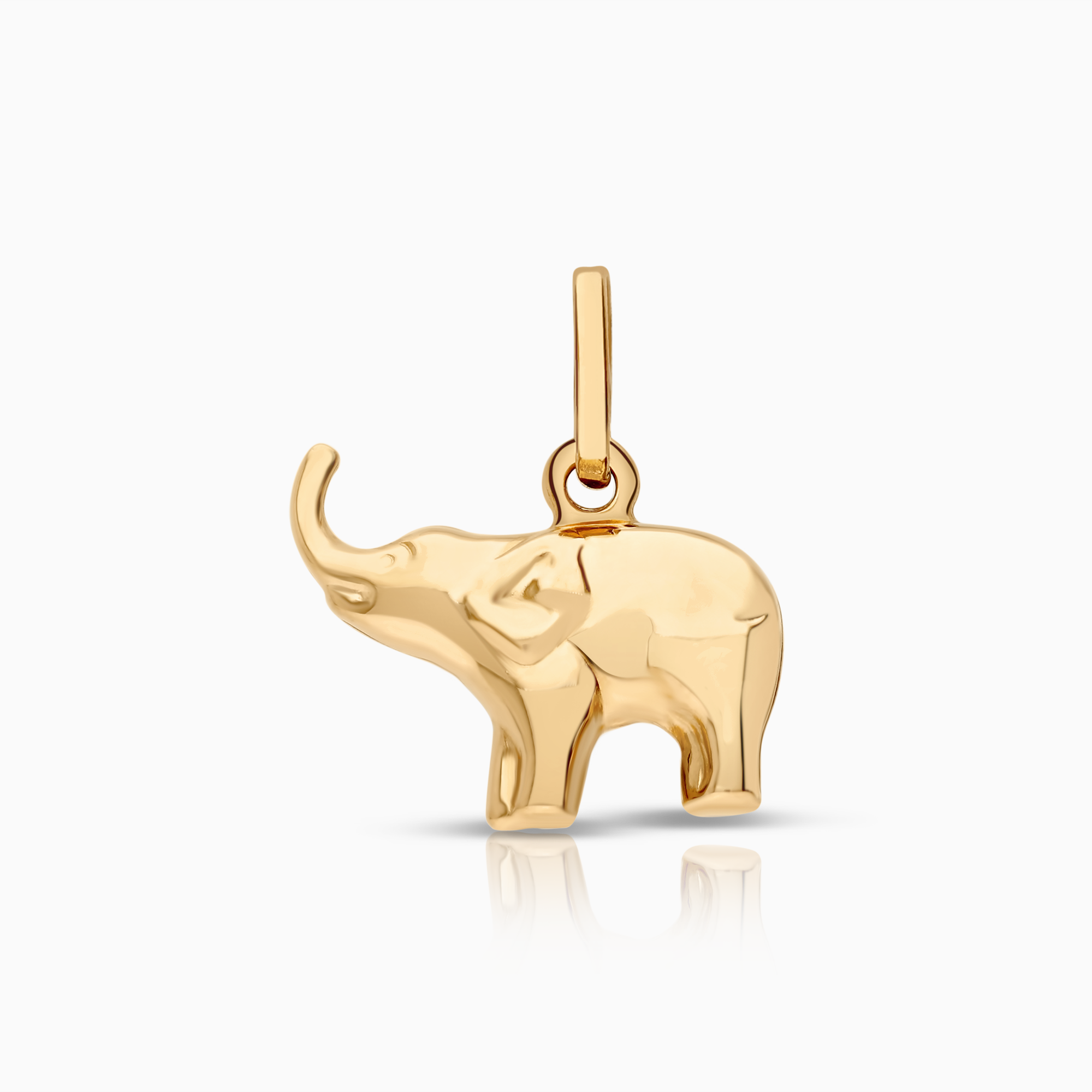 Elephant pendant 1.23g 18K gold