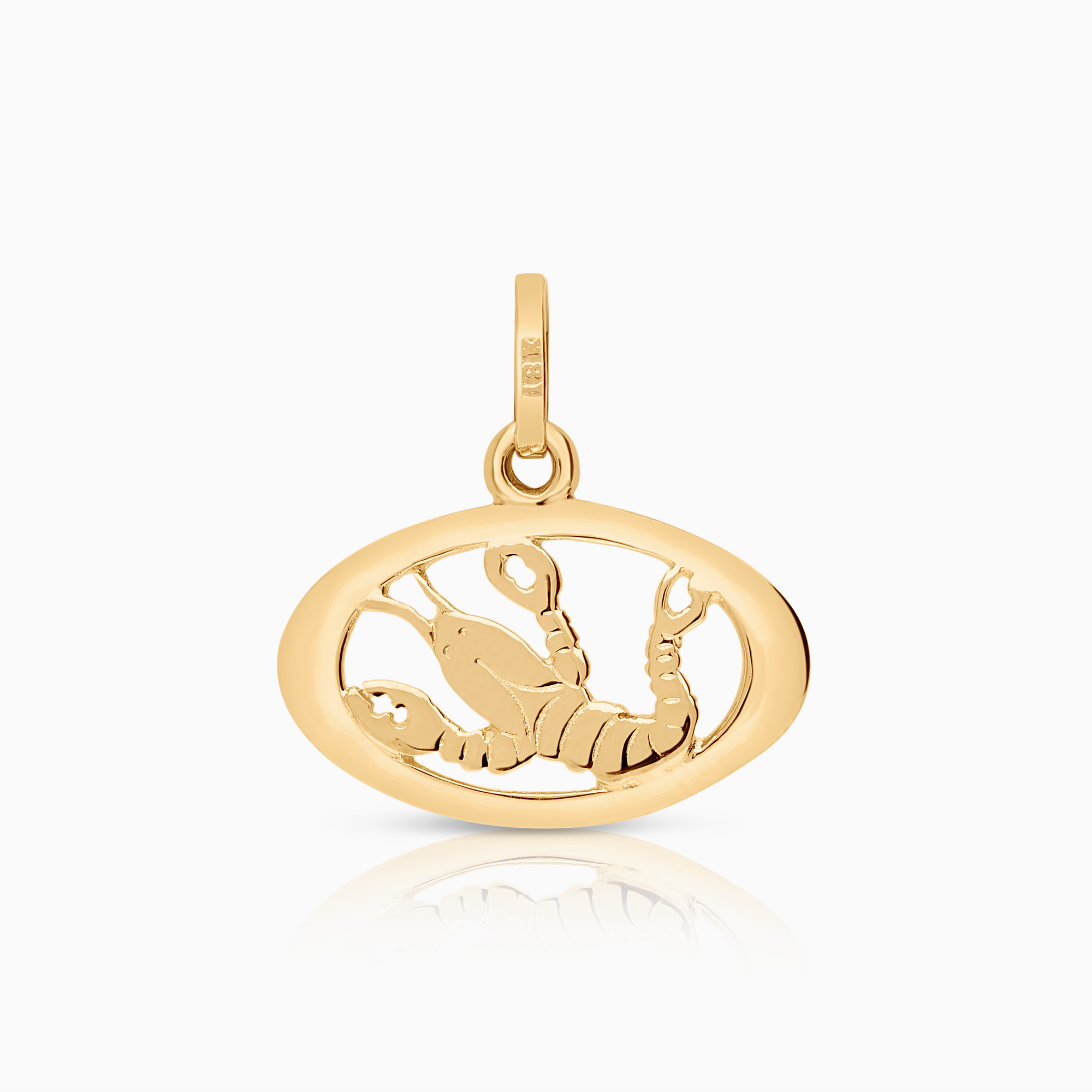 Hänge skorpion 0,99g 18K guld