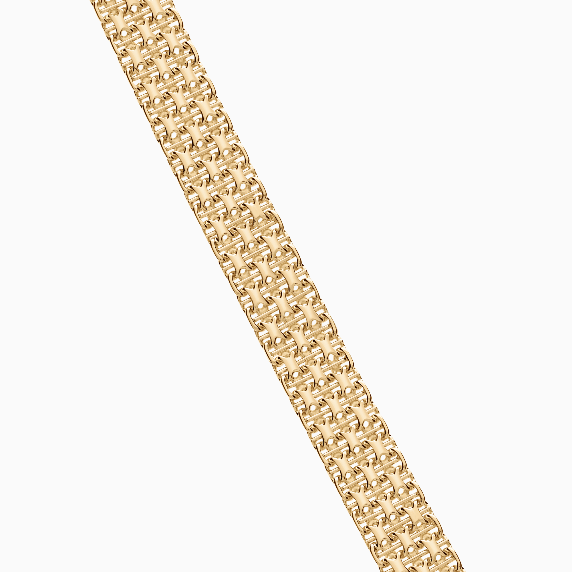 X-länk armband med stav 21,41g 18K guld