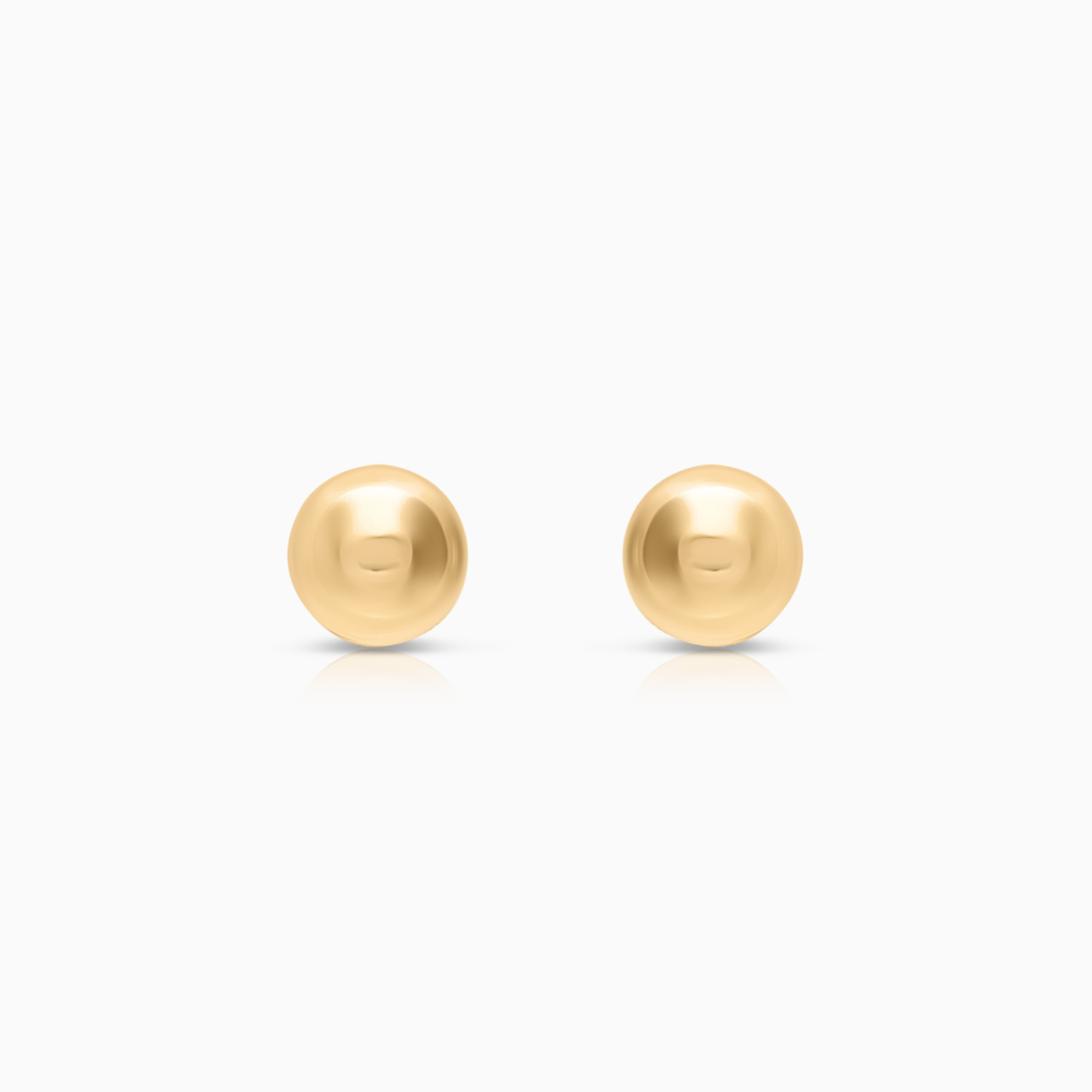 Gold stud earrings ball 0.34g 18K gold