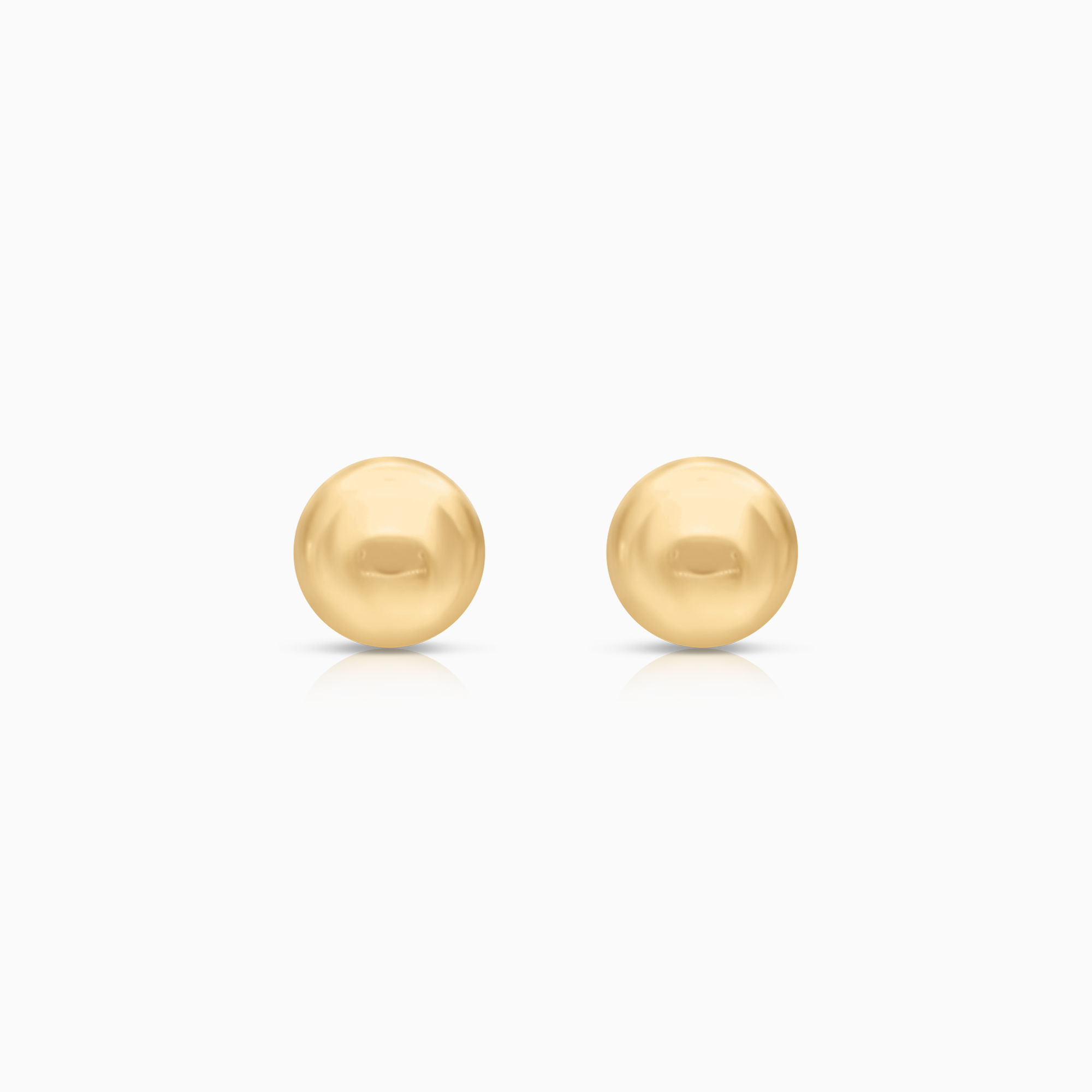 Gold stud earrings ball 0.35g 18K gold