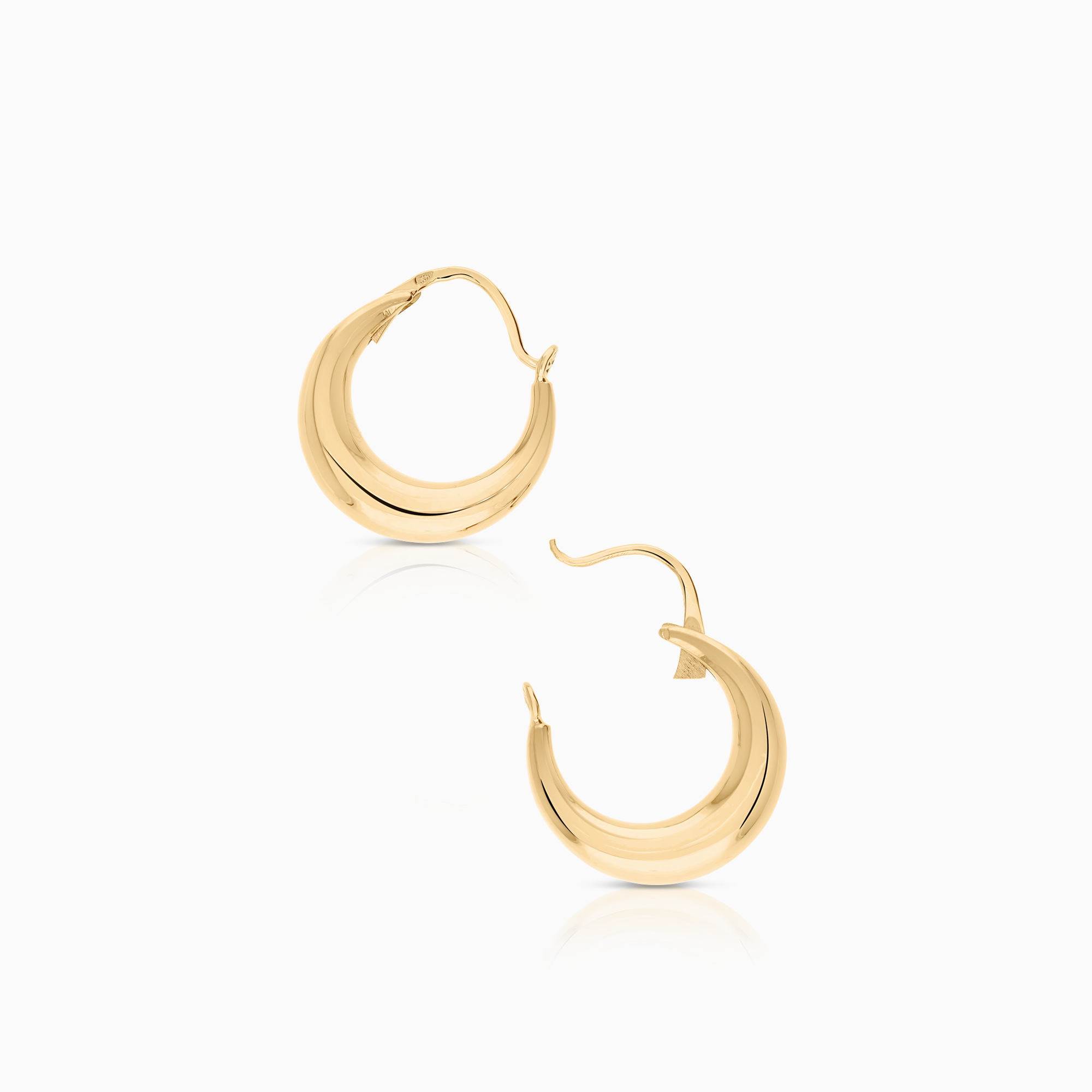 Hoop earrings 2.56g 18K gold