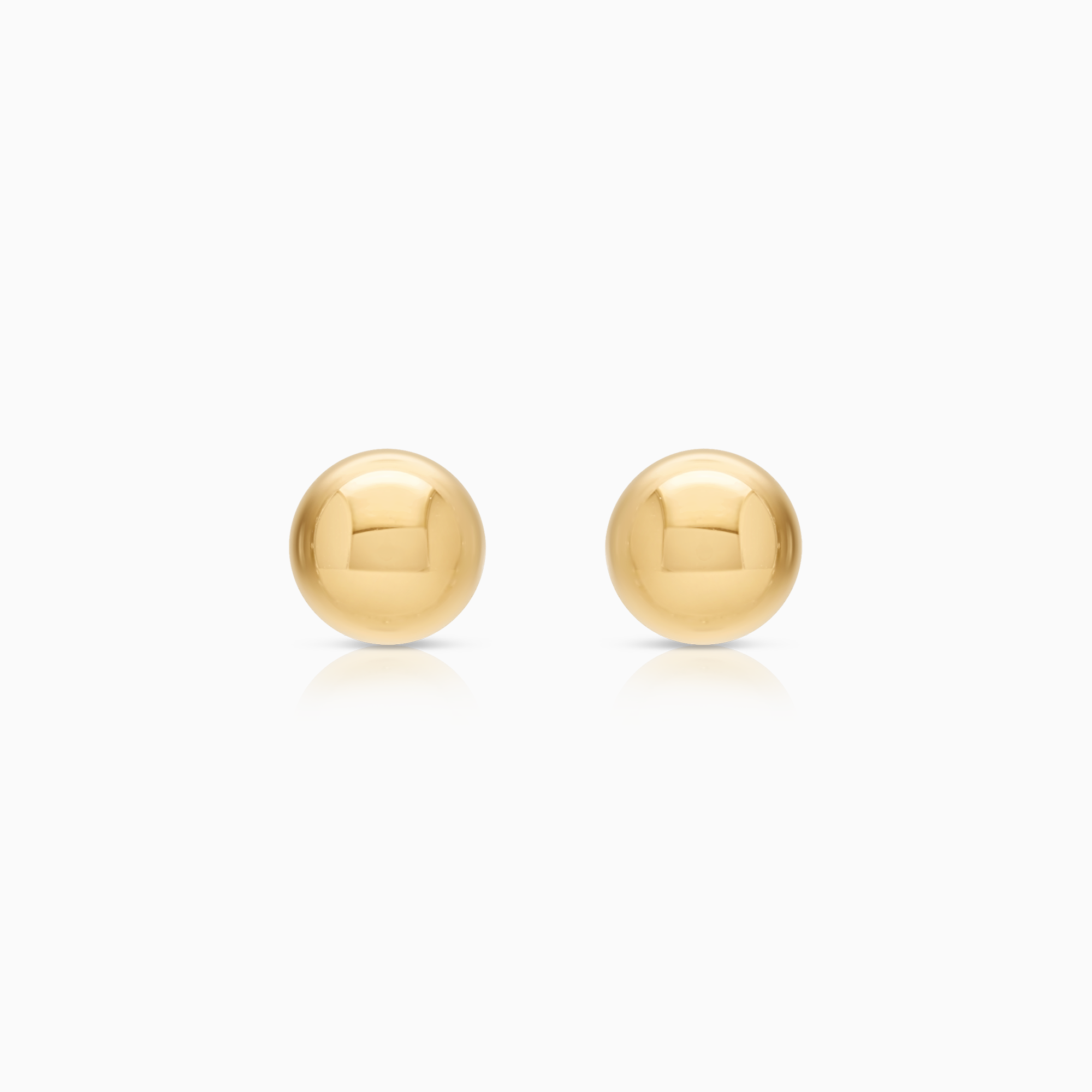 Gold stud earrings ball 0.37g 18K gold