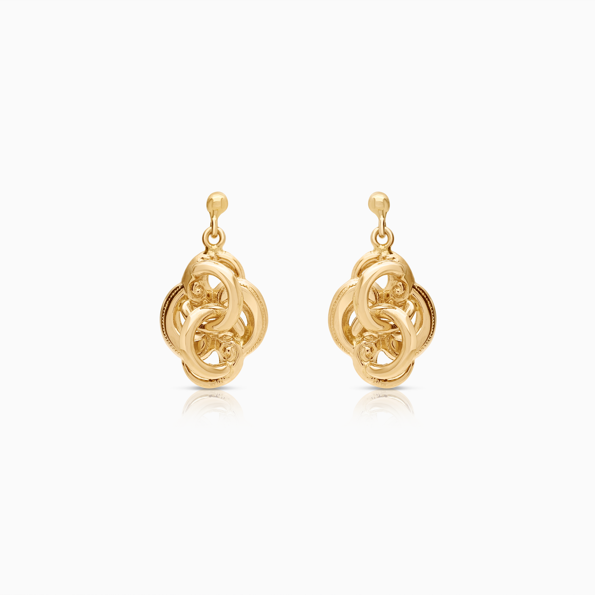 Gold stud earrings 2.83g 18K gold