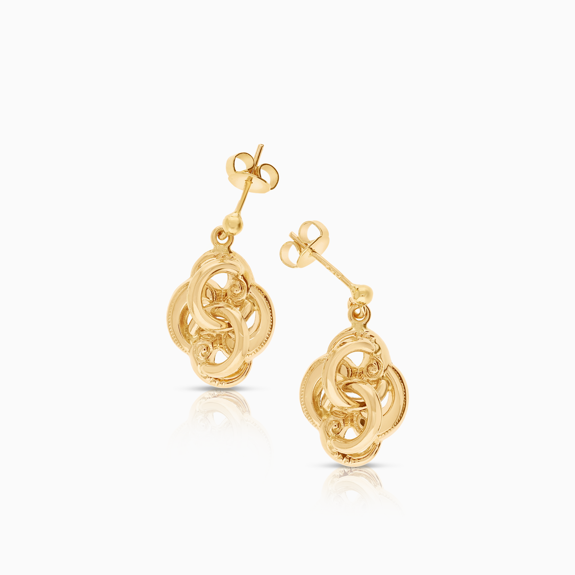 Gold stud earrings 2.83g 18K gold
